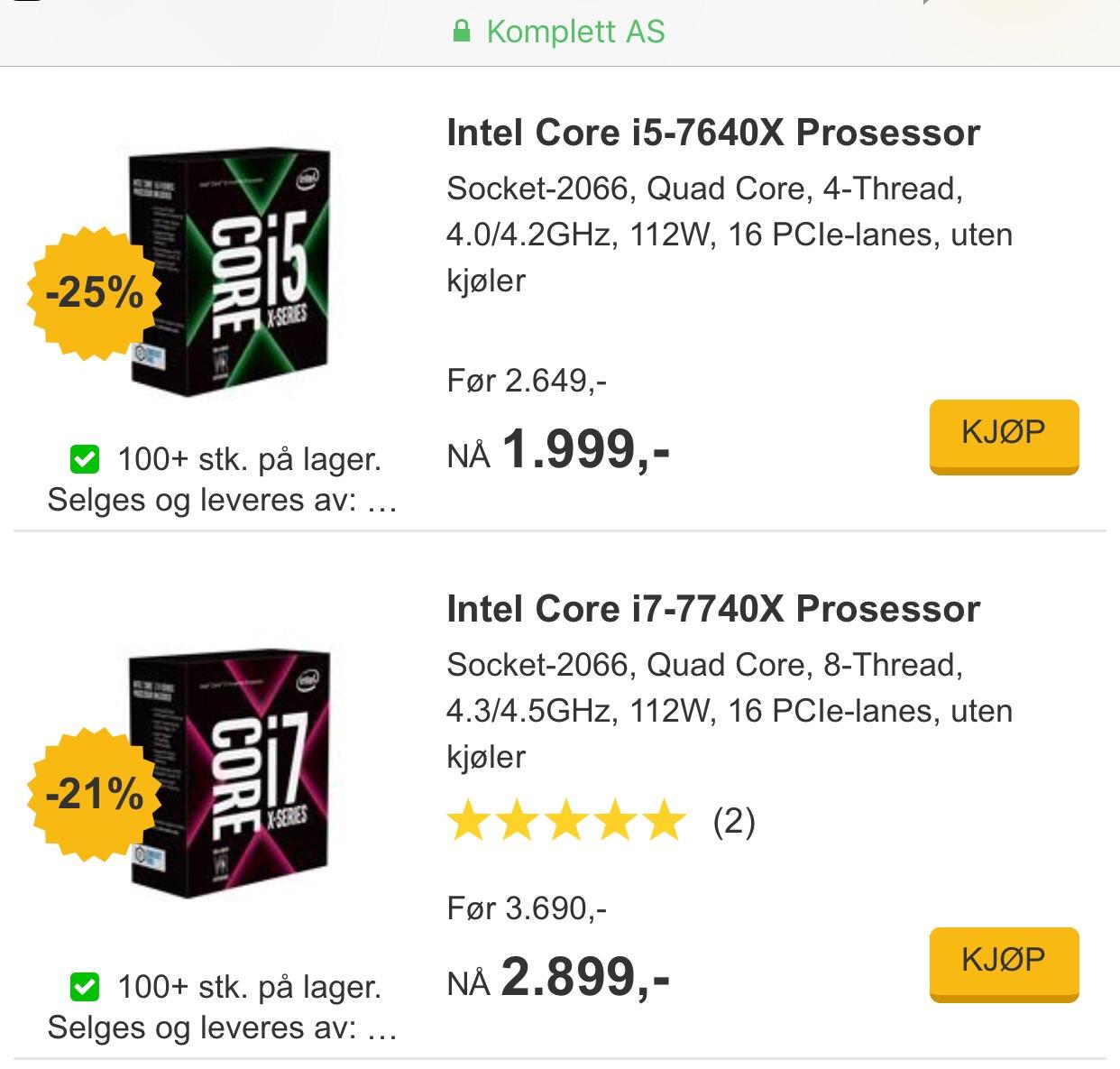Scandinavia's largest pc retailer slash prices of 7640X and 7740X. r