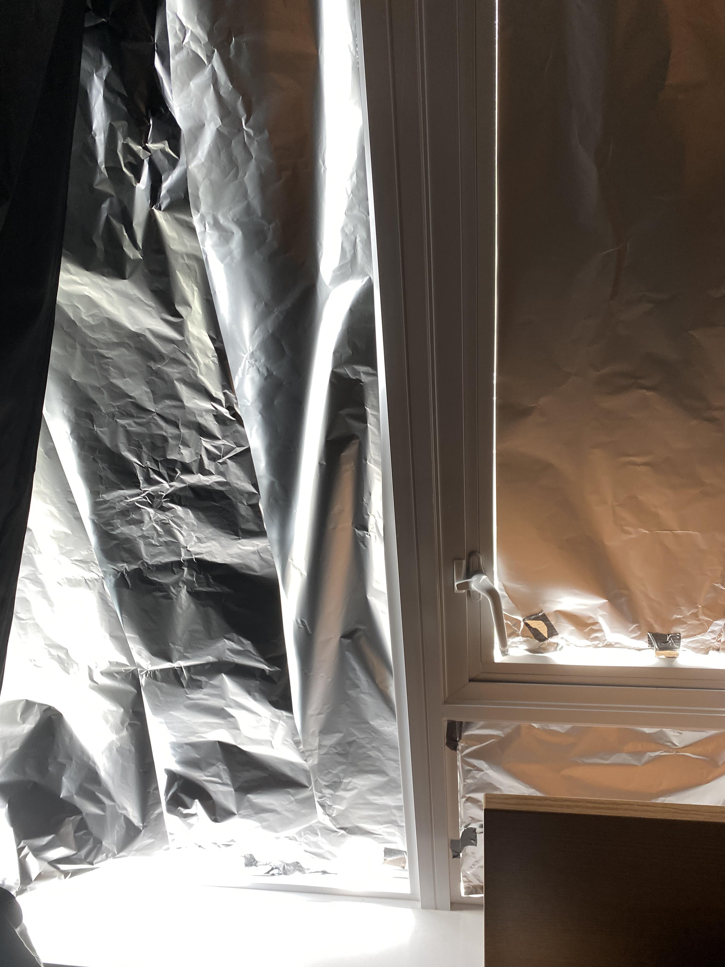 If your room is overheating, put aluminum foil over your window UBC