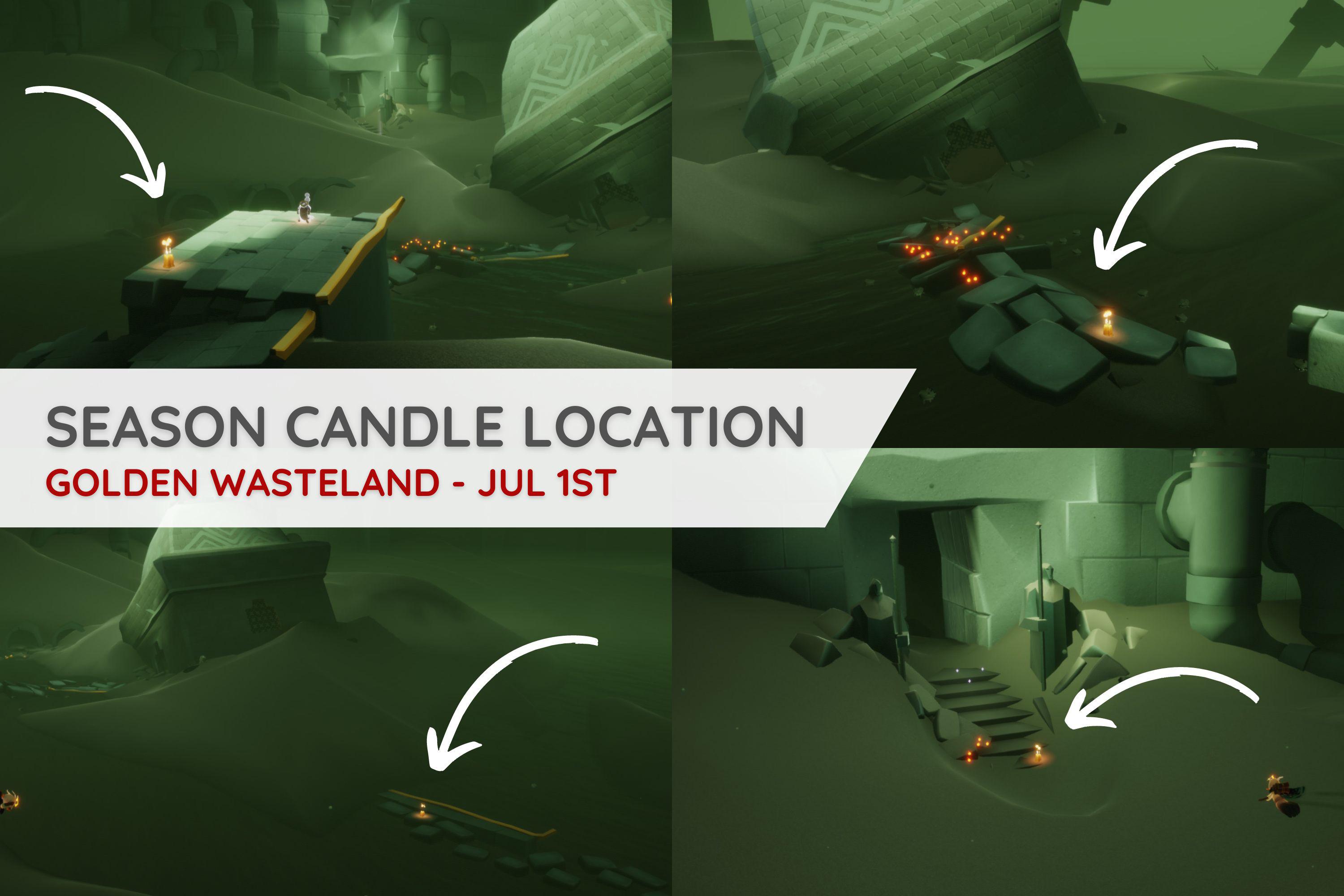 🔥 Season candles 🕯️ July 1st 🐉 Golden Wasteland 🔥 r/SkyChildrenOfLight