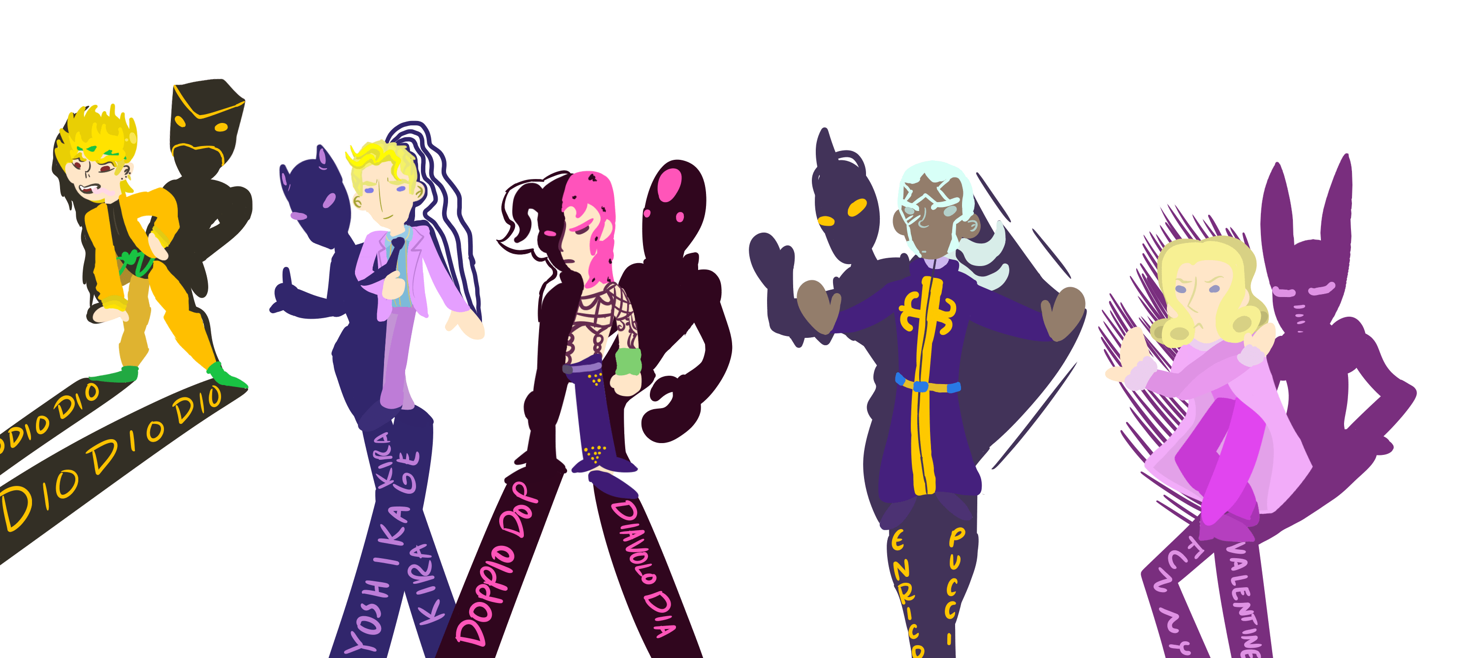 I Drew the Jojo Villains with Stands r/StardustCrusaders