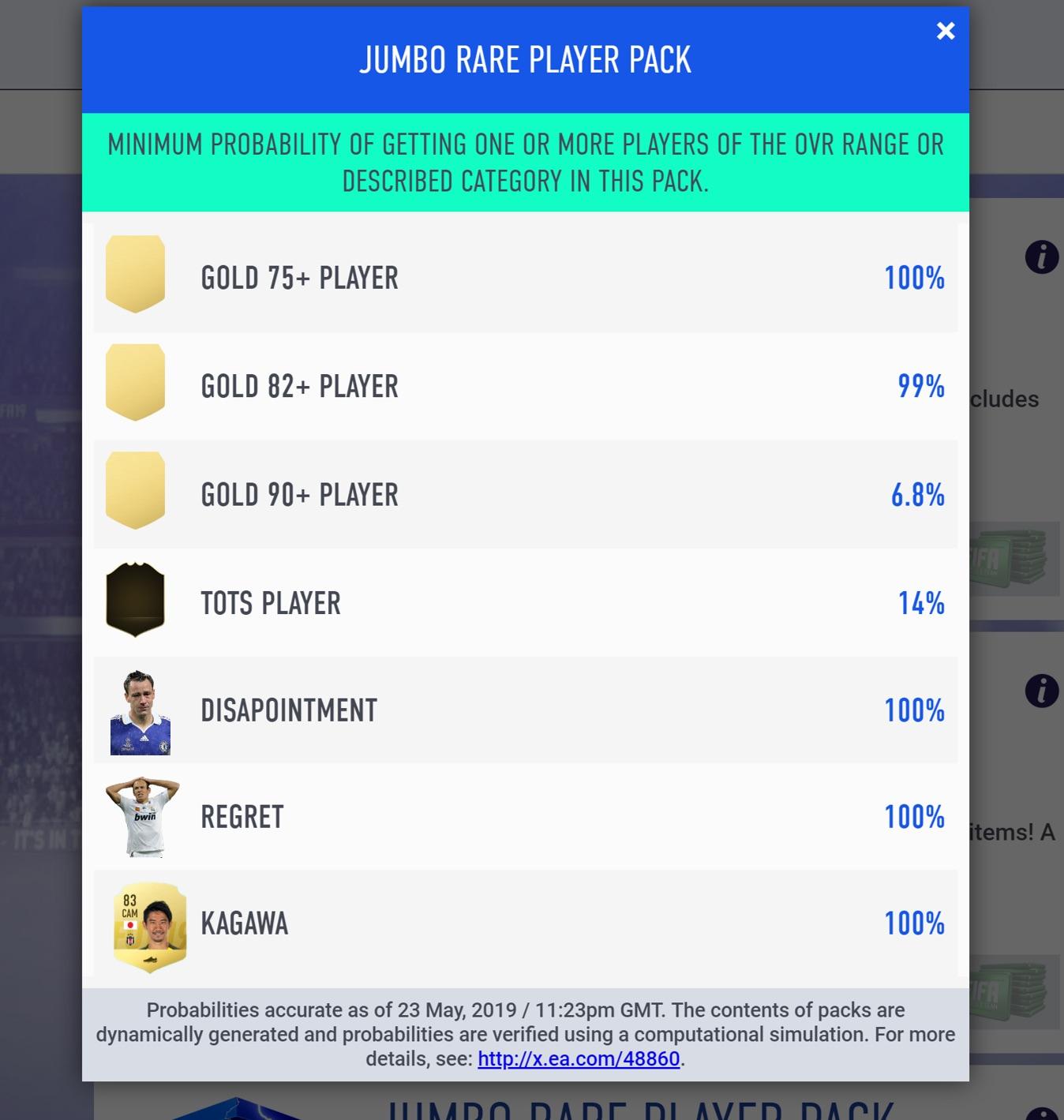 Real pack odds revealed! r/FIFA