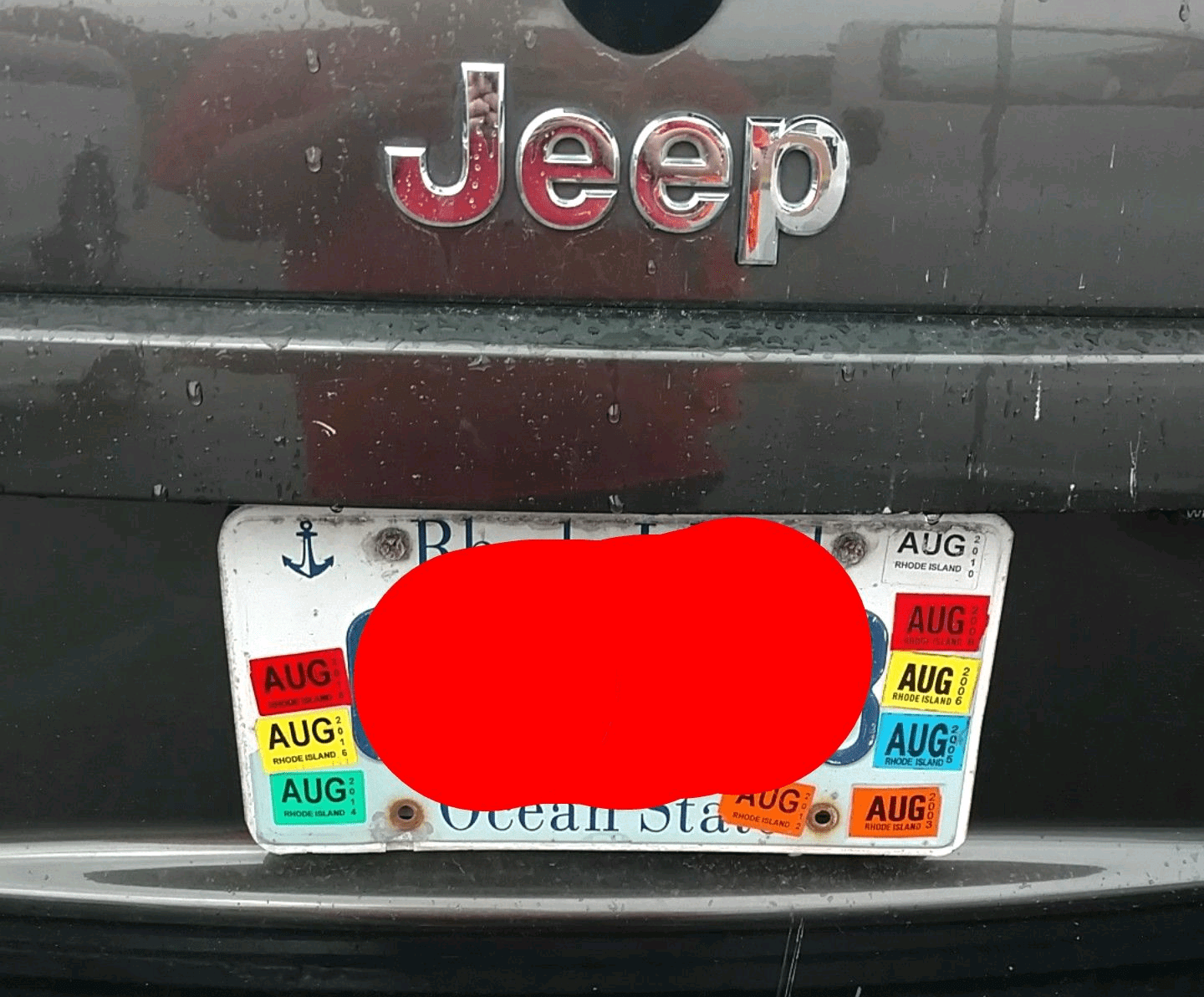 This person who doesn't know how license plate stickers work : r