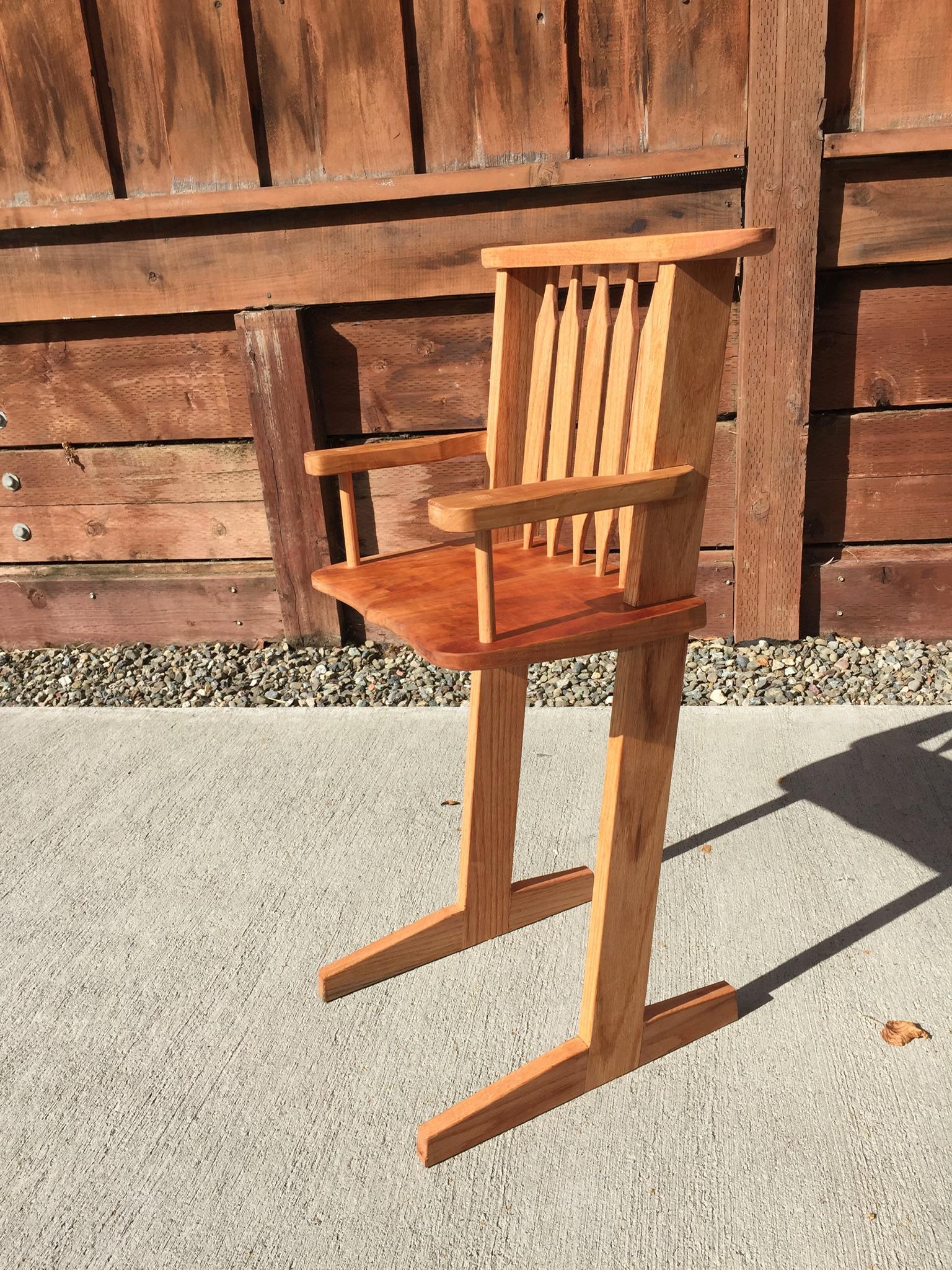 Made a high chair for my 8monthold. r/woodworking