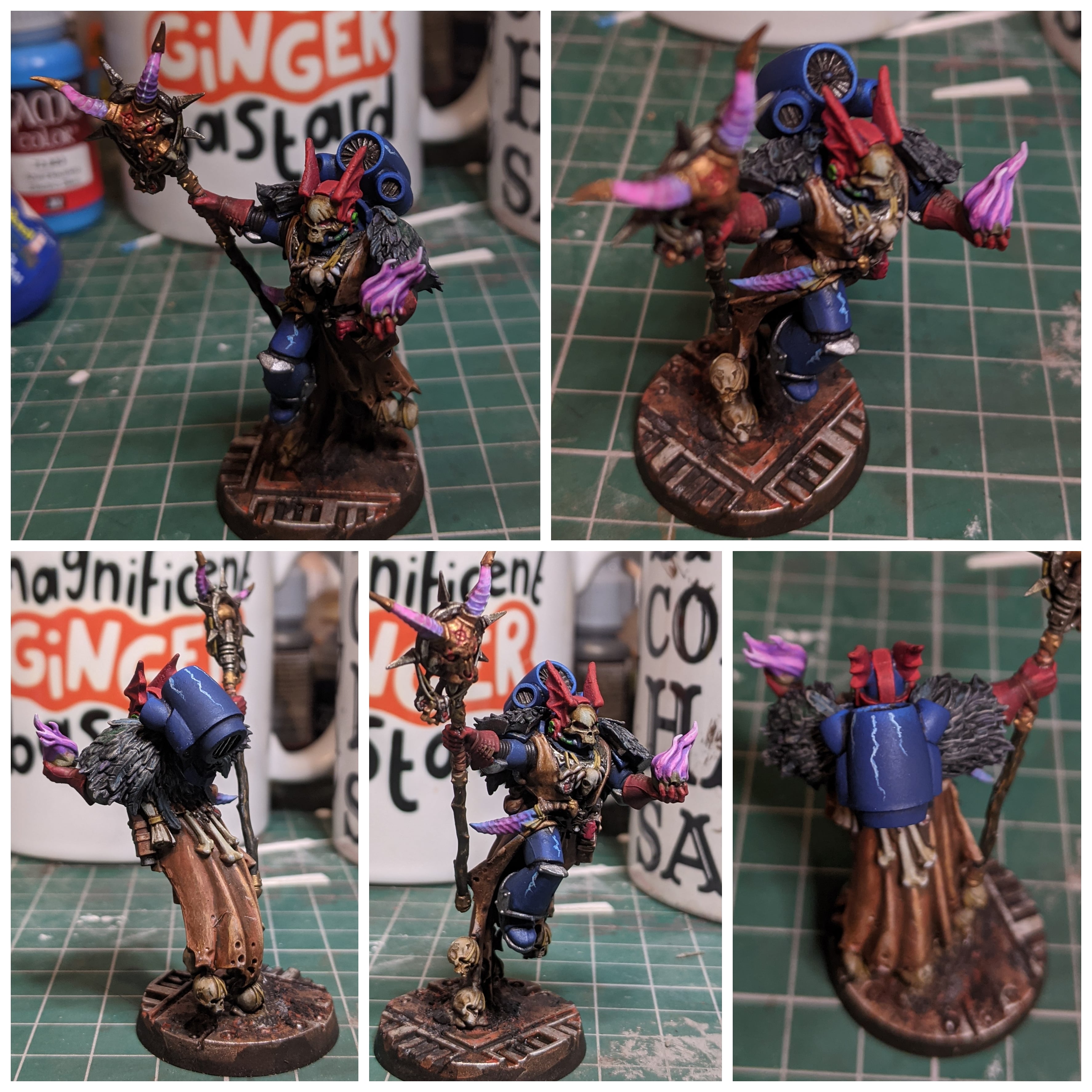 Night Lords librarian finished for my 30k army r/minipainting