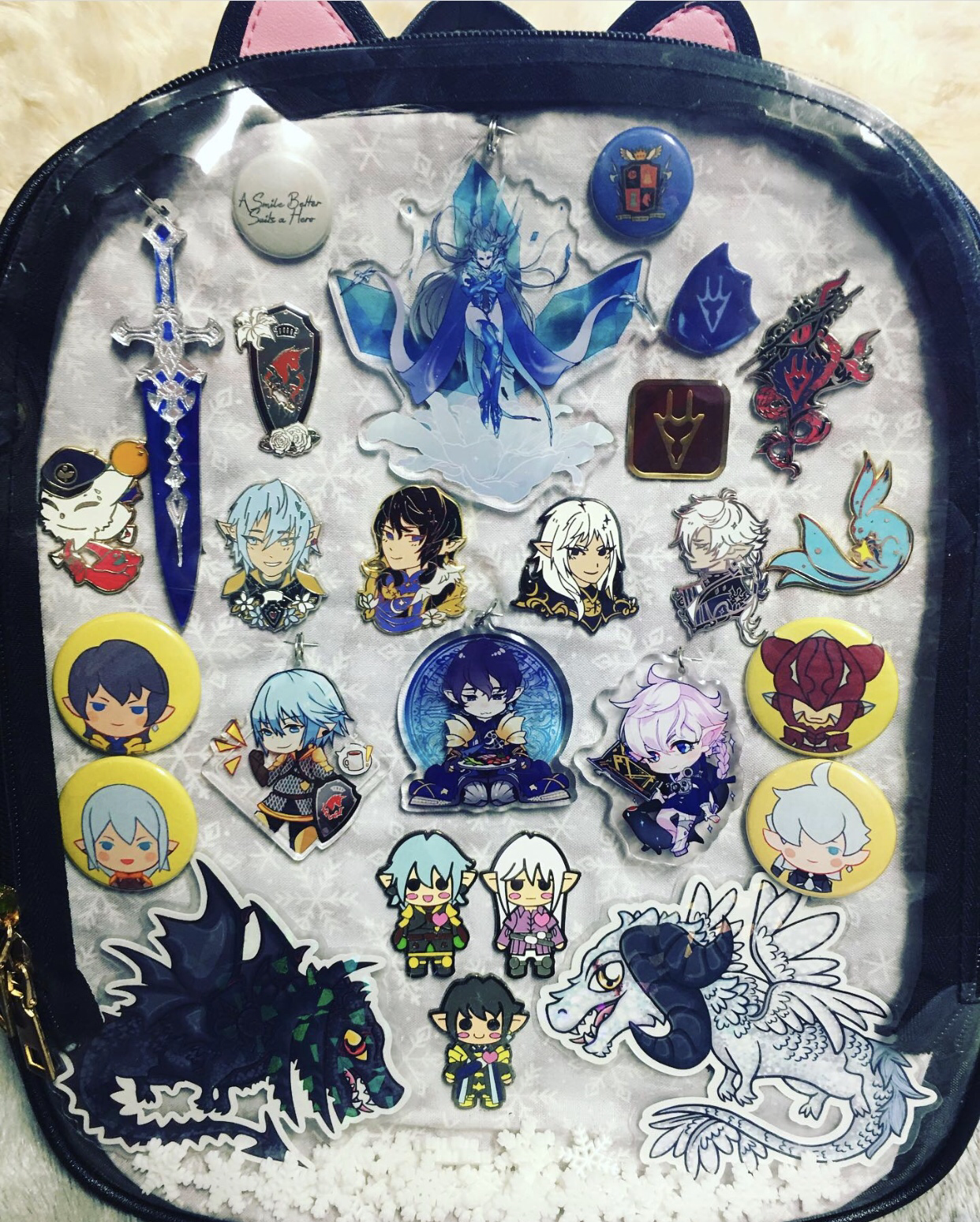 Made a bag with all of my HW trinkets. I’m not that great at making