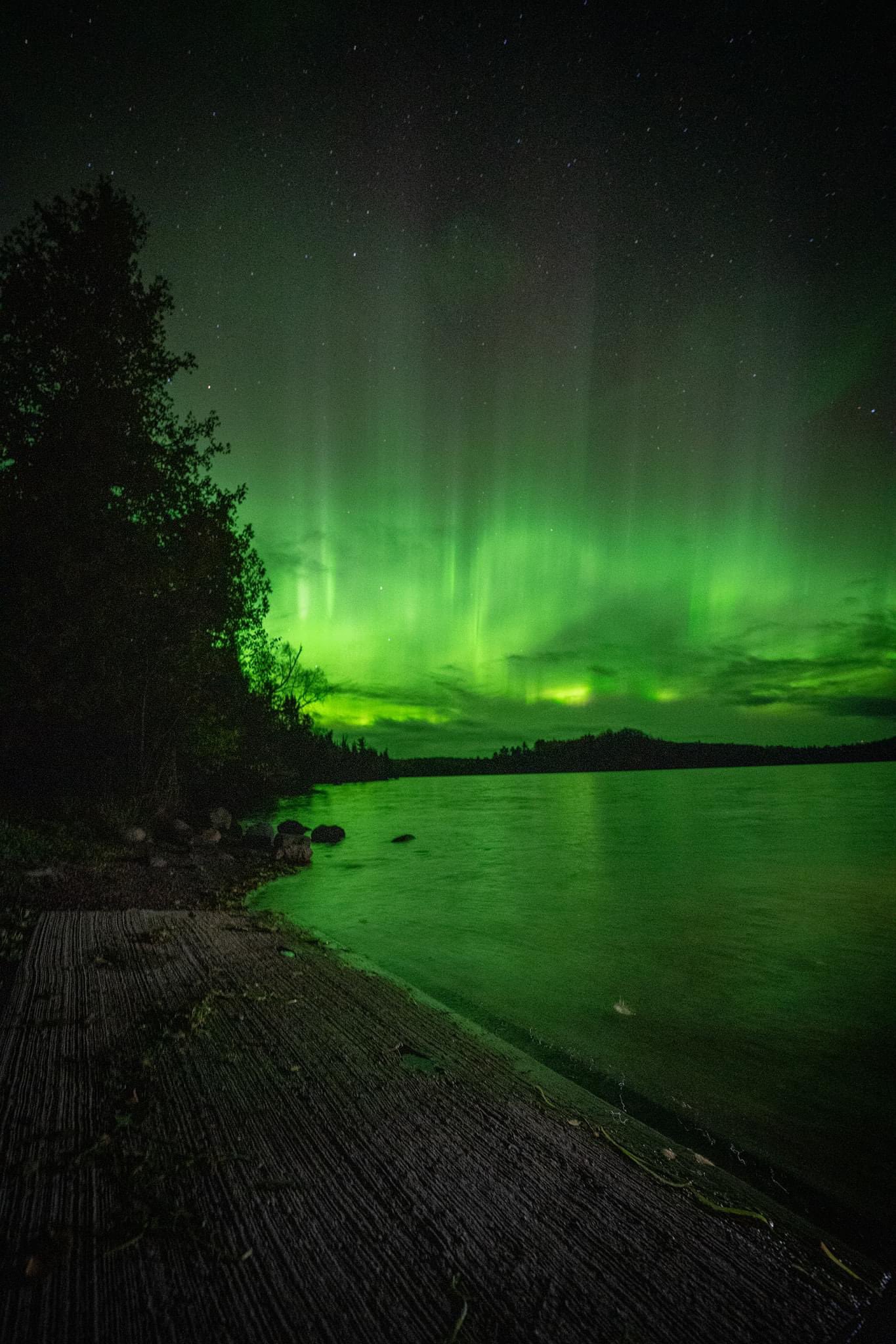 Last night Aurora borealis in Northern Minnesota r/pics