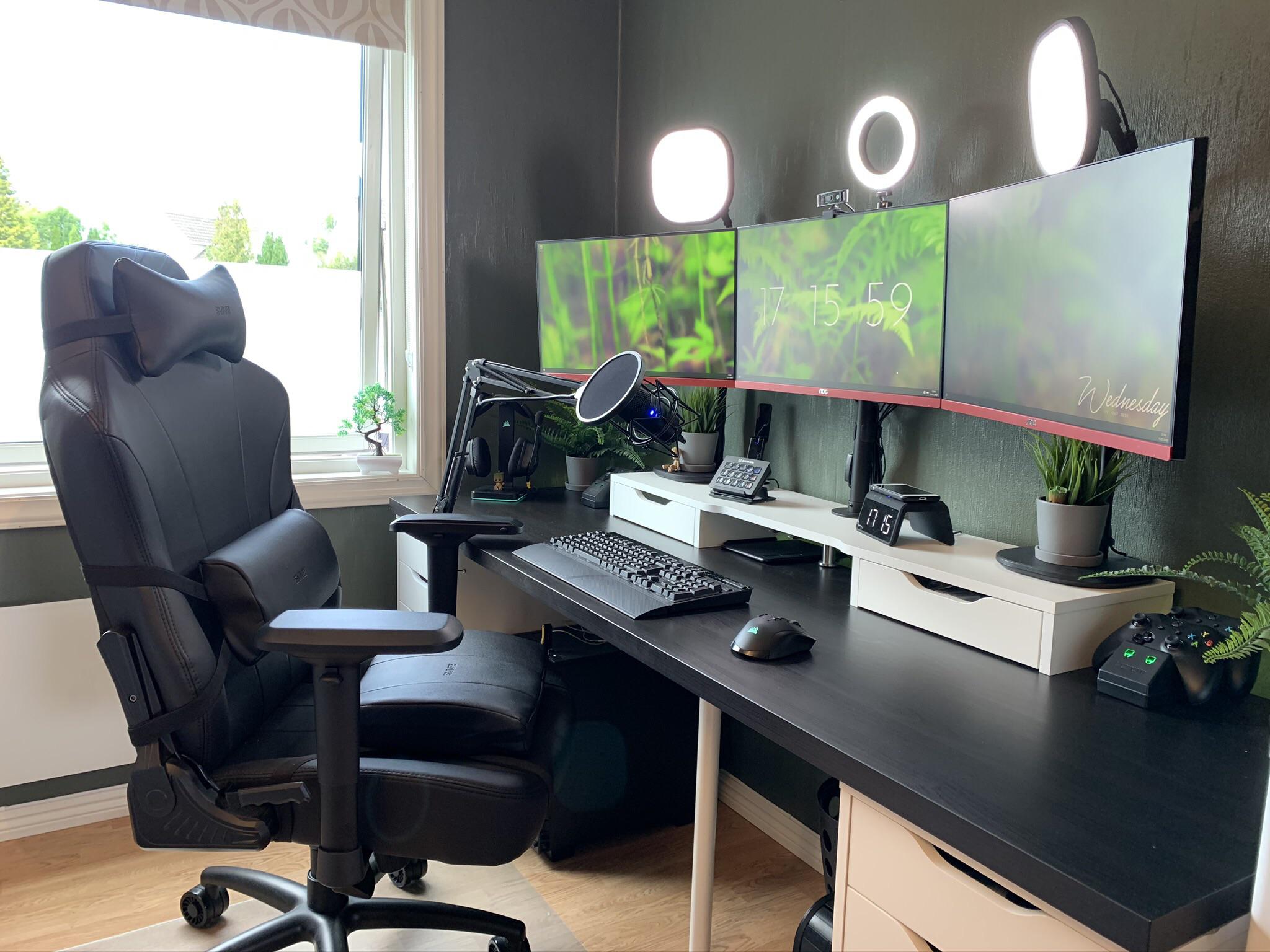 Battlestation finally complete in my new home office! r/battlestations