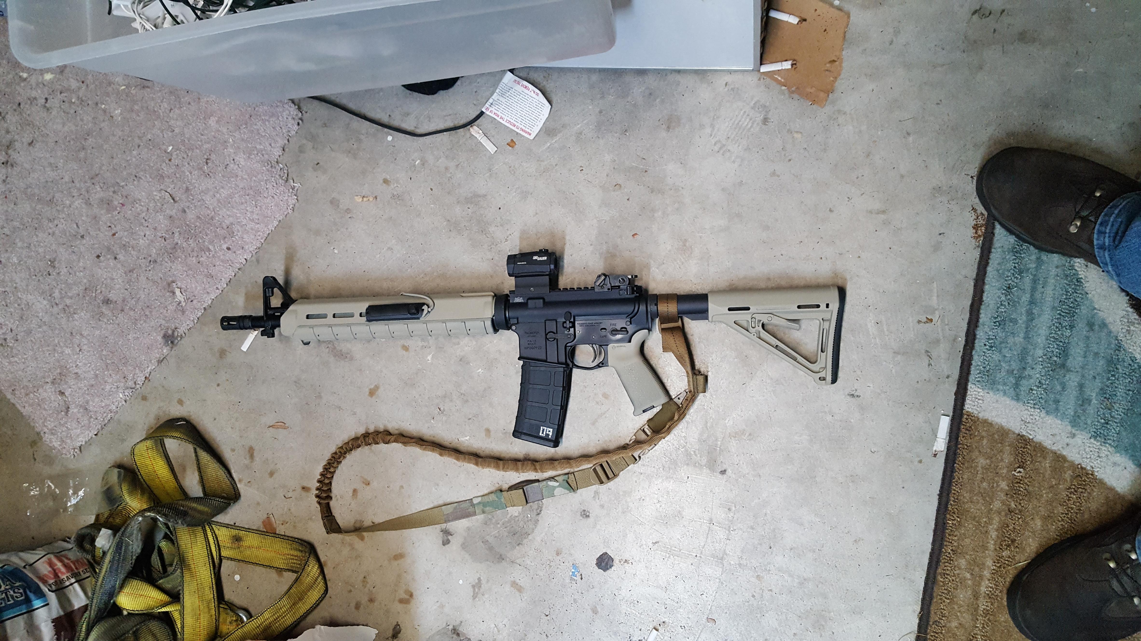 Repainted the Magpul furniture on my Dissipator. r/guns