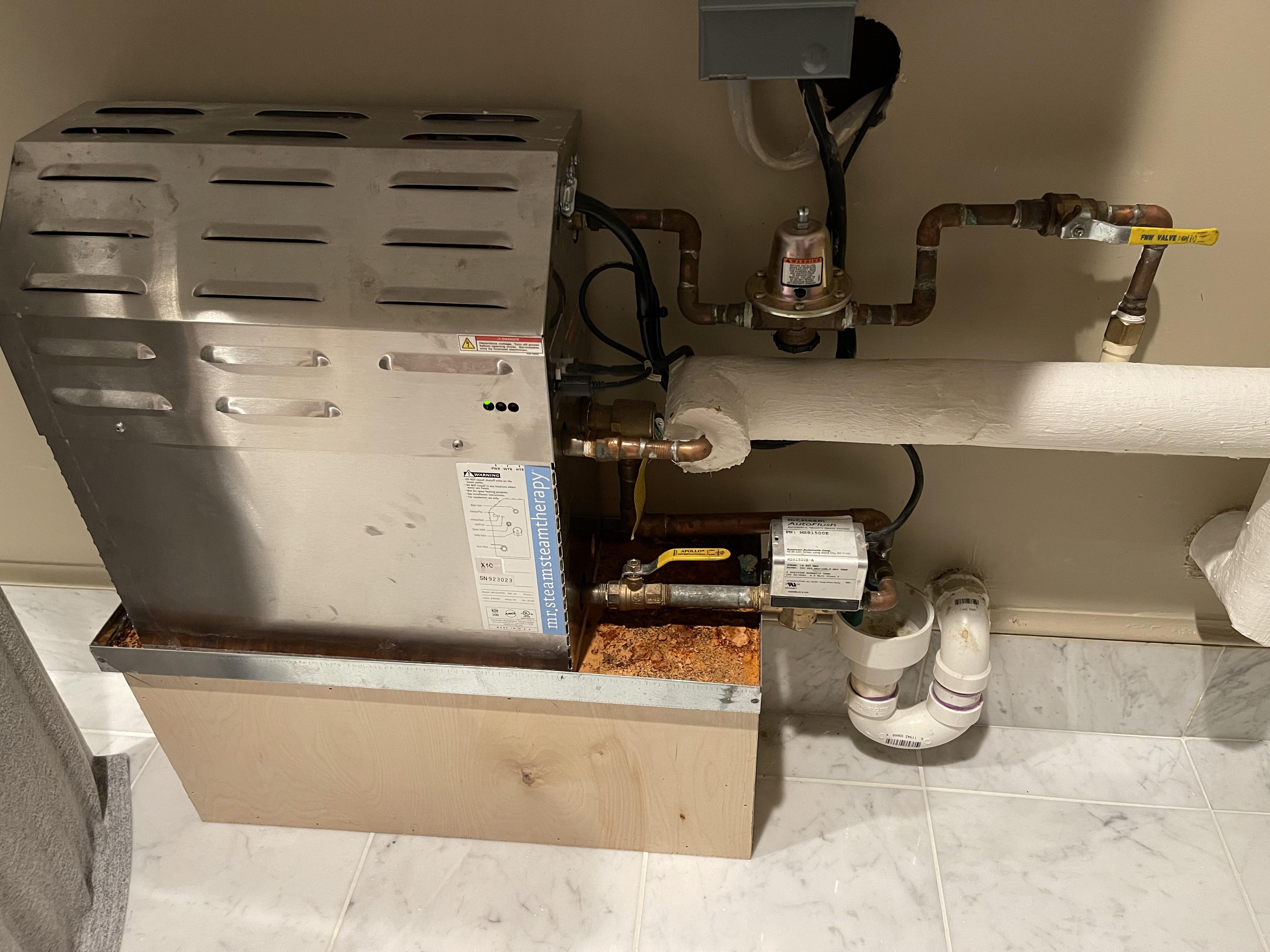 Mr Steam steam shower… anyone familiar with? New home owner to a