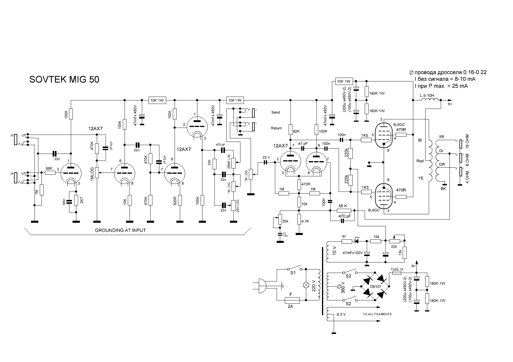 How close is this schematic to a JCM 800 2204 : r/GuitarAmps