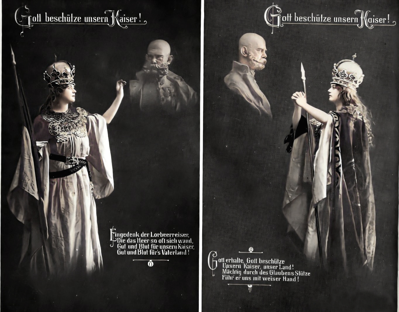 Gott beschütze unsern Kaiser! Österreichische kriegpropaganda, 1915 de