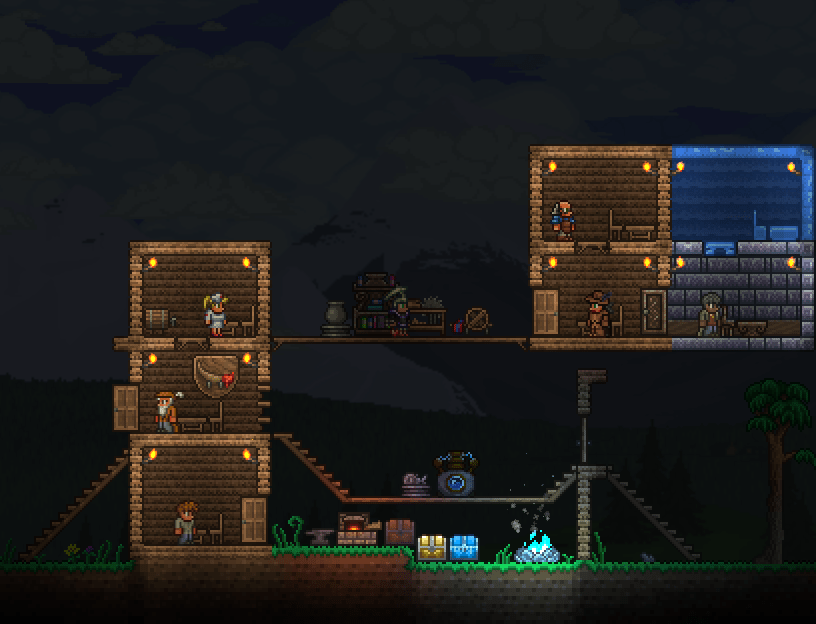 How's my starter base? Calamity, Thorium, Tremor r/Terraria