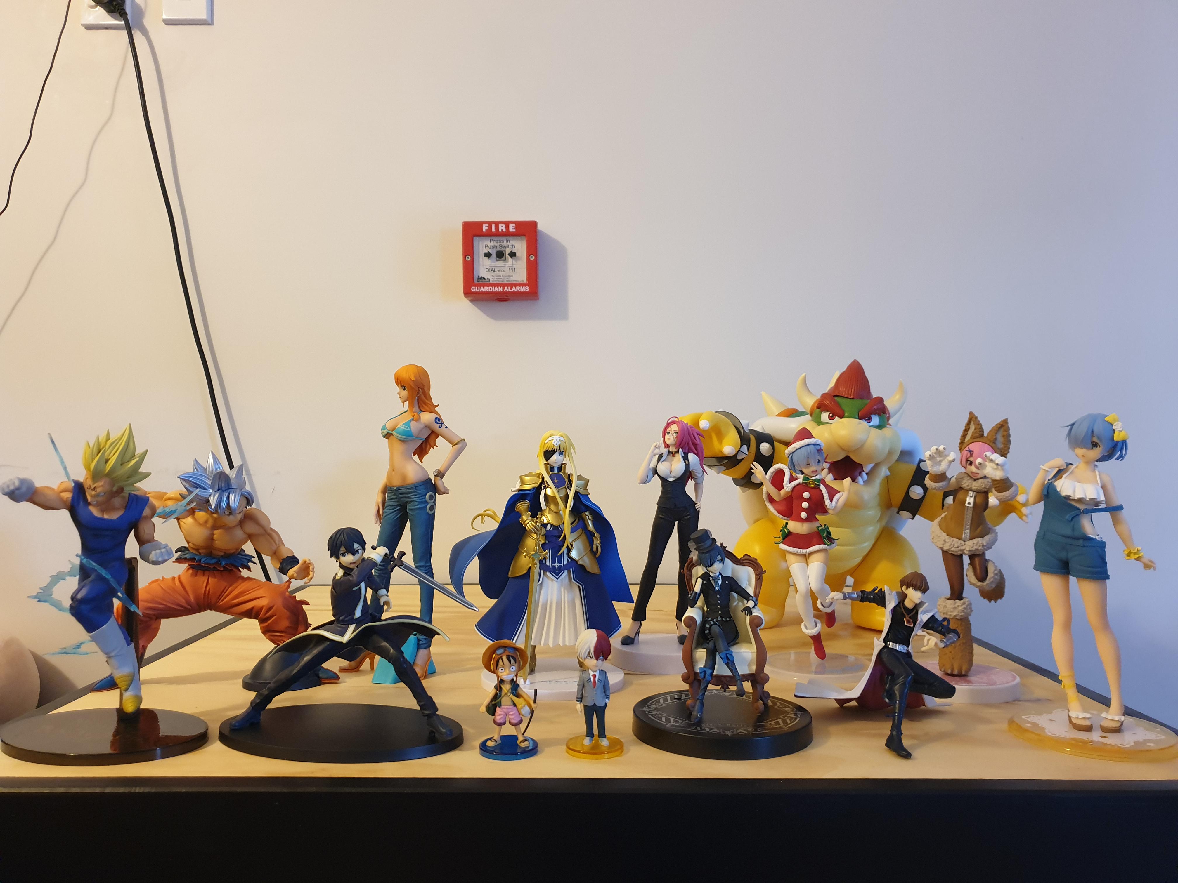All the anime figures we collected during our first trip to Japan r