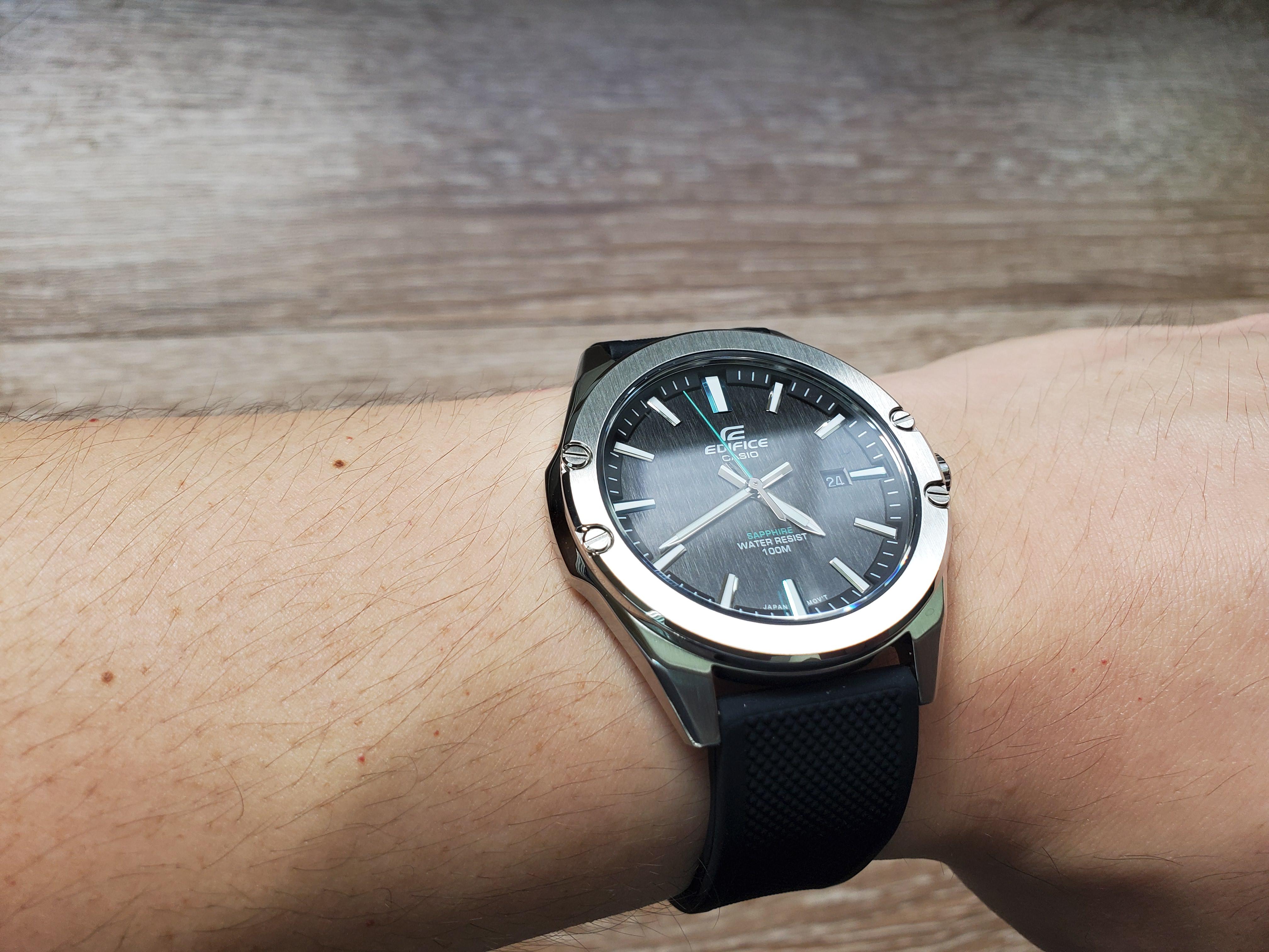 [Casio Edifice EFRS107D1AVCR] New watch day! Great value Casio