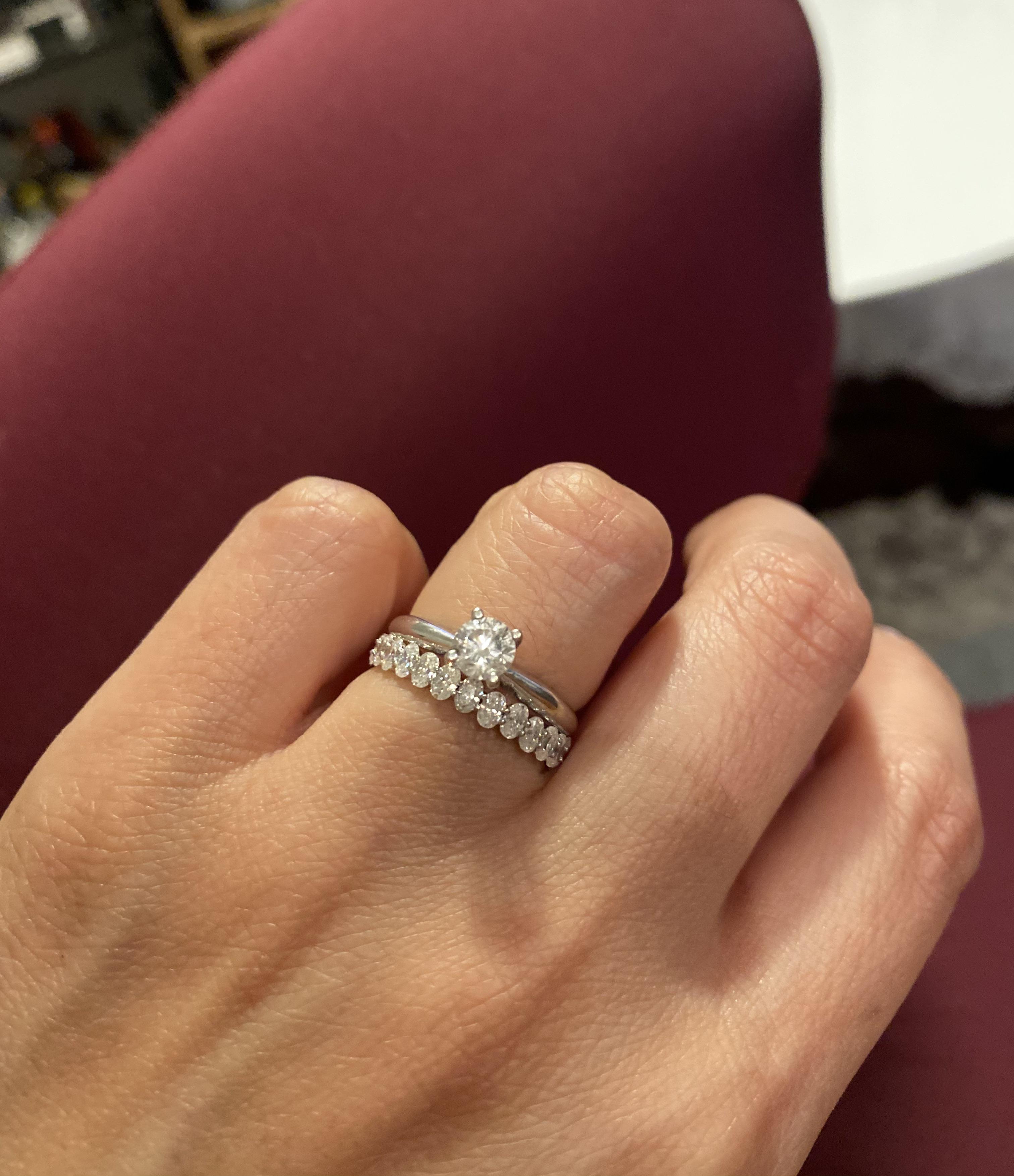 For anyone considering a small diamond! r/EngagementRings