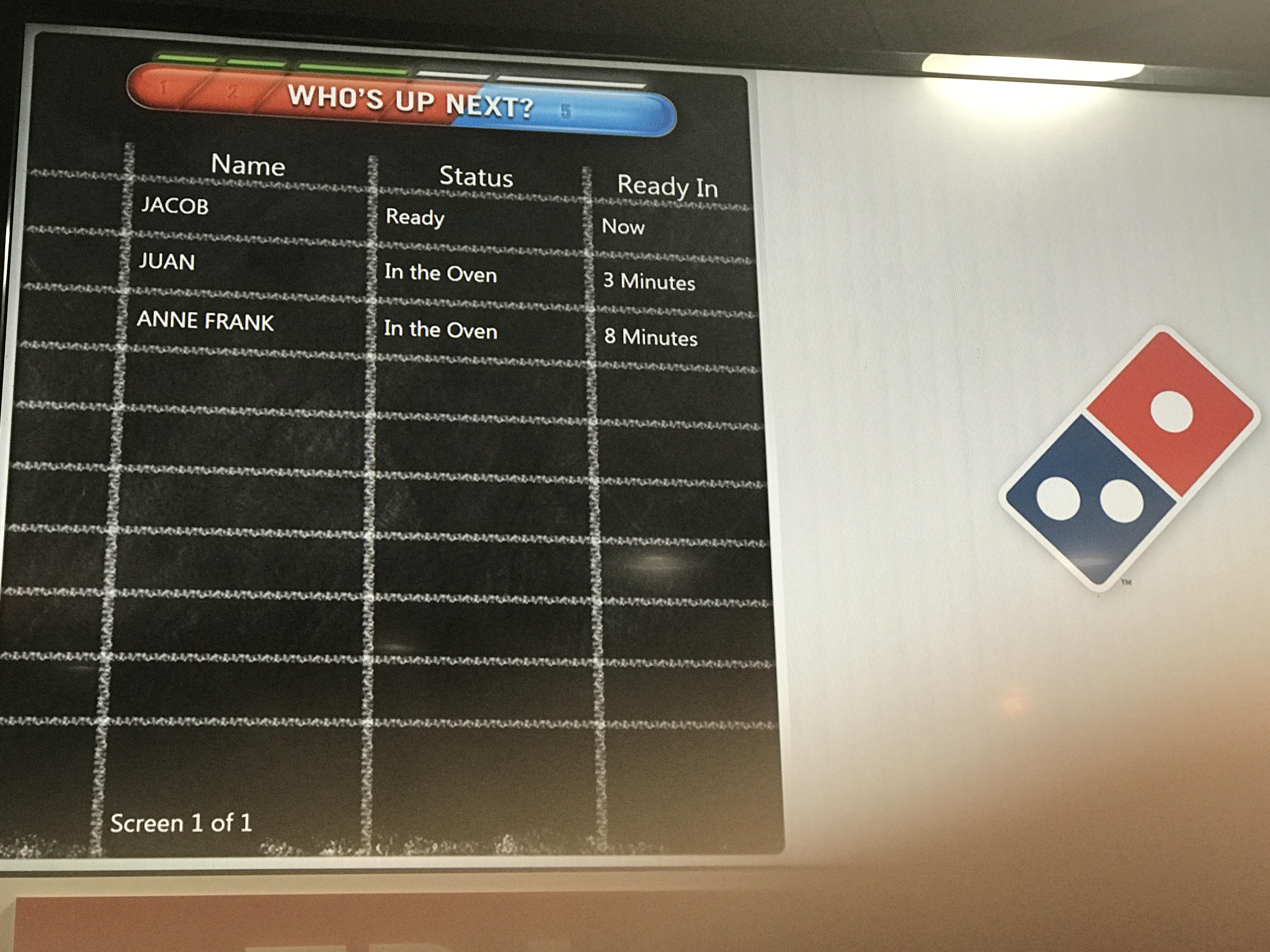 When dominos is classy.. lmGoingToHellForThis