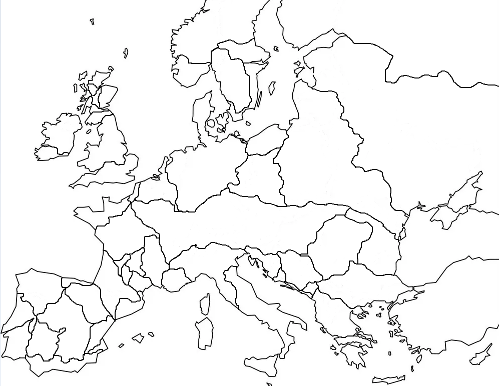 Paint Maps Europe