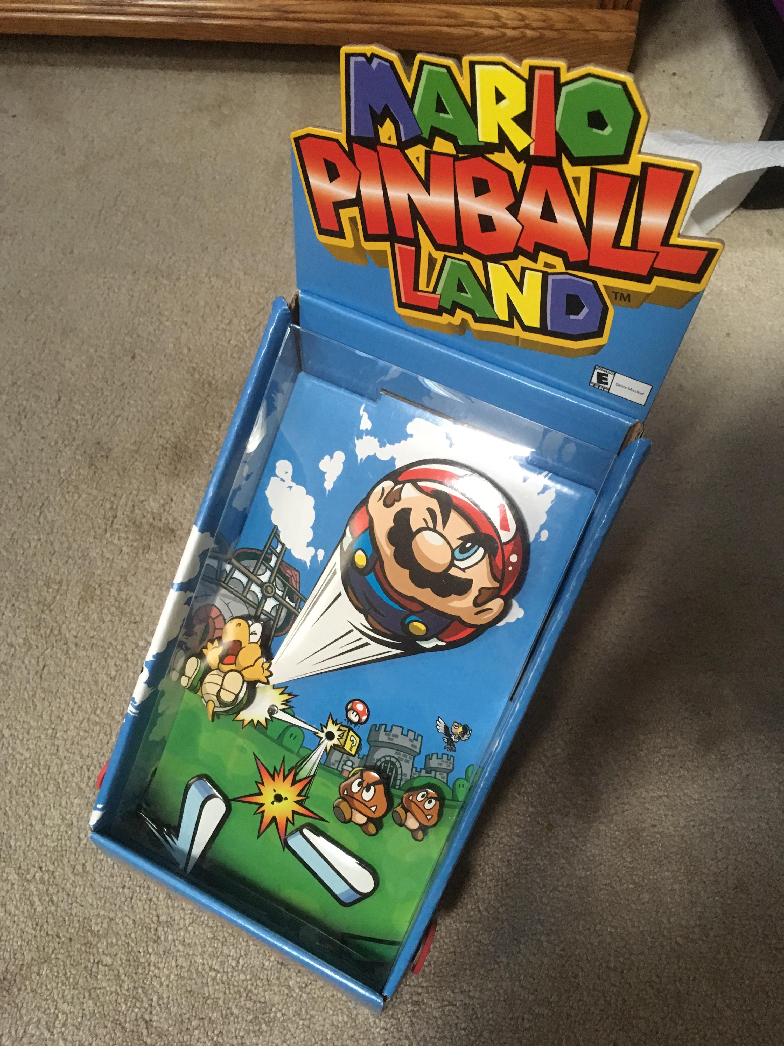 Here is the Mario Pinball Land store display set up. Definitely one of