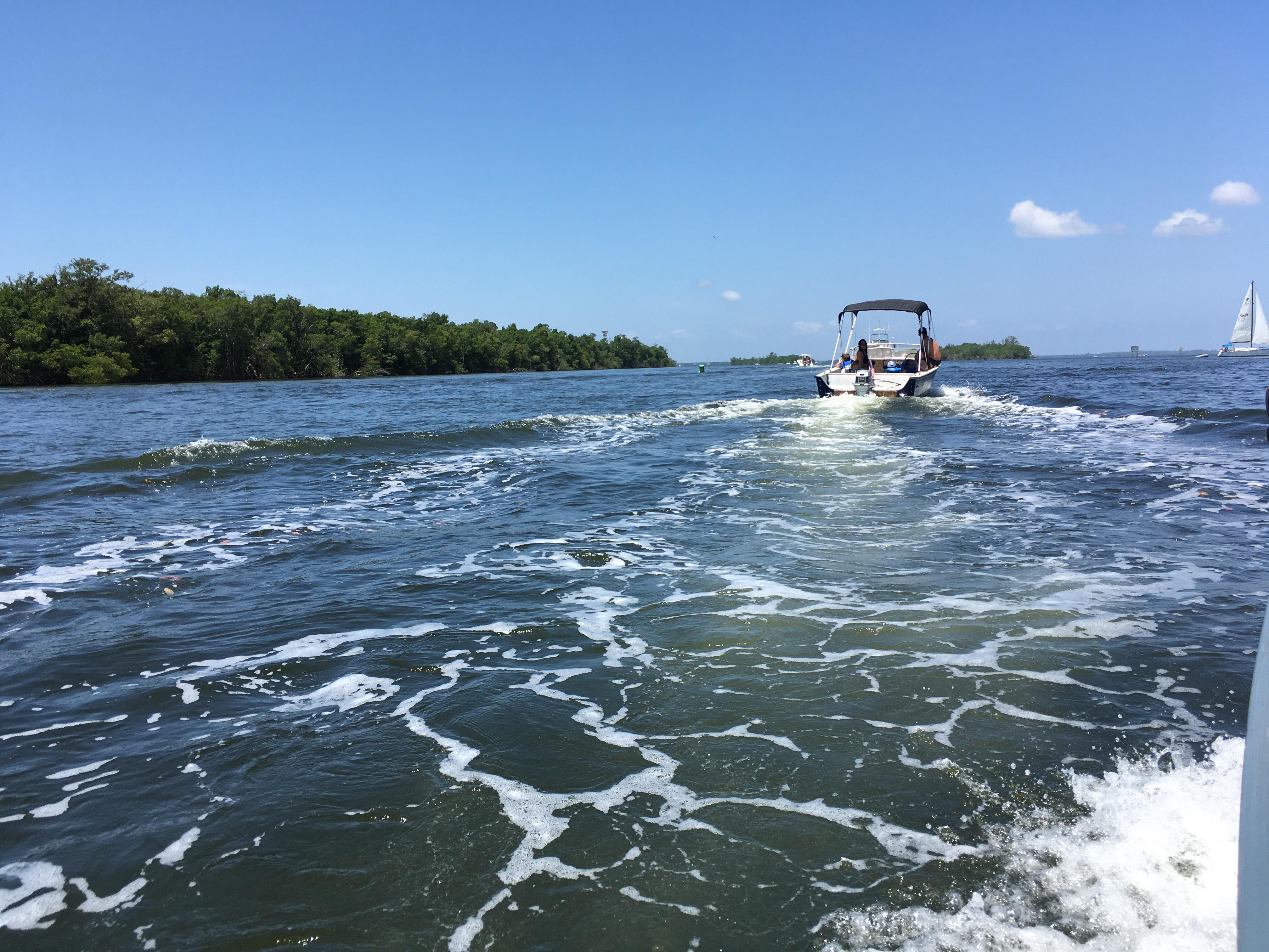 Last week on the Caloosahatchee River miserable mile on the way to
