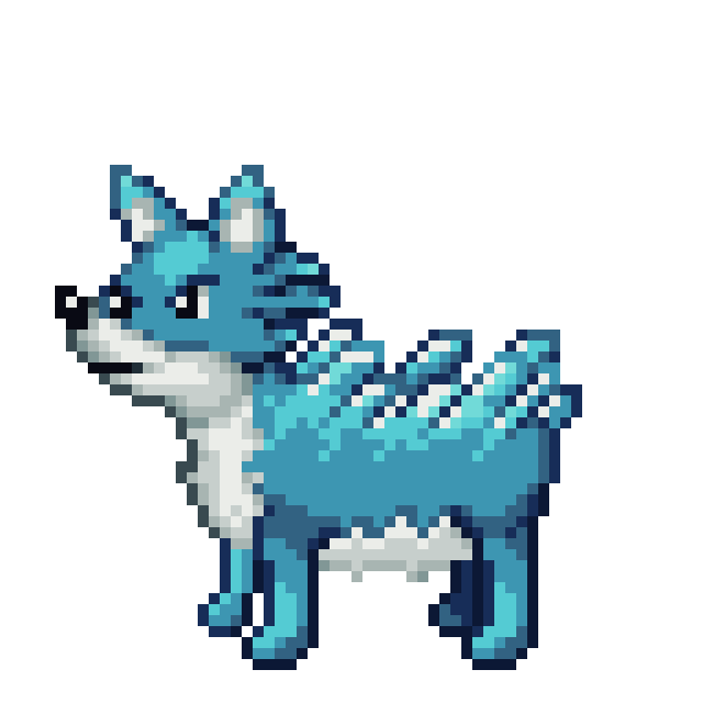 Frostox Ice Type Fox Pokemon, based around Frostbite and Windchill