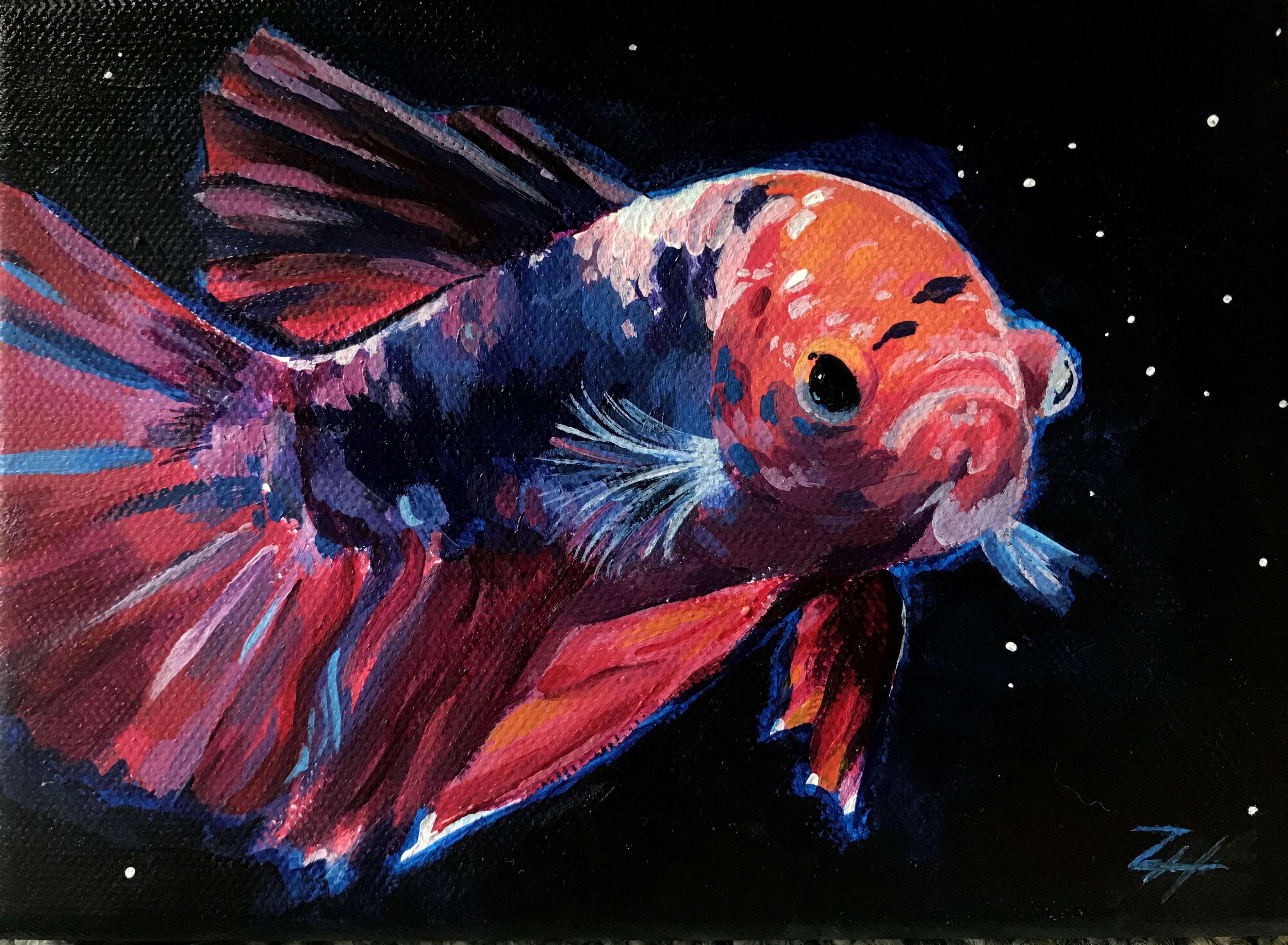 Proud of this one, acrylic paint makes scales way easier r/Aquariums