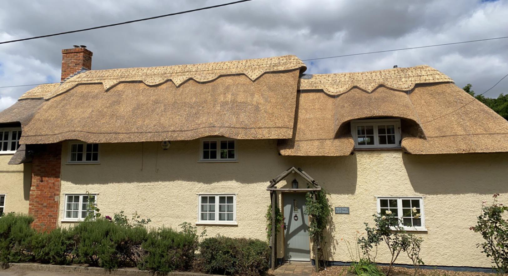 Thatched roof we just finished in the UK! Roofing