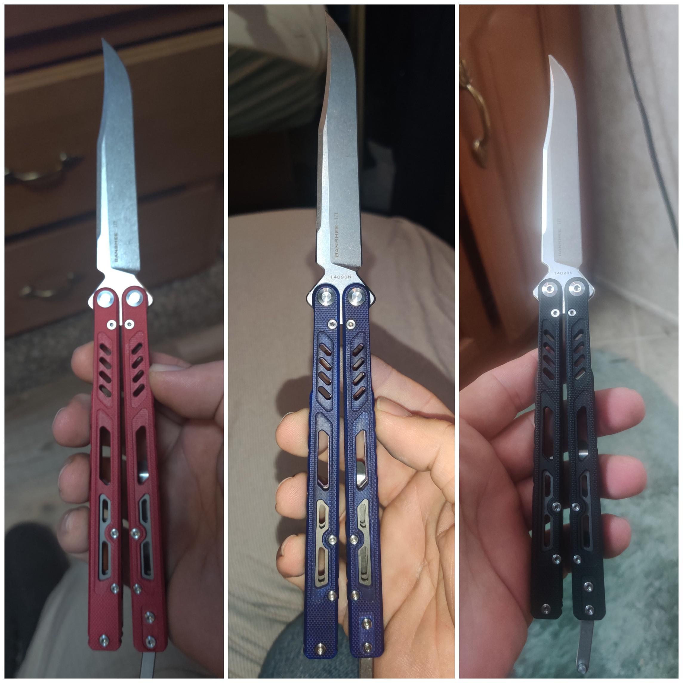 Rit Dye G10 scales on my Banshee r/BalisongMods