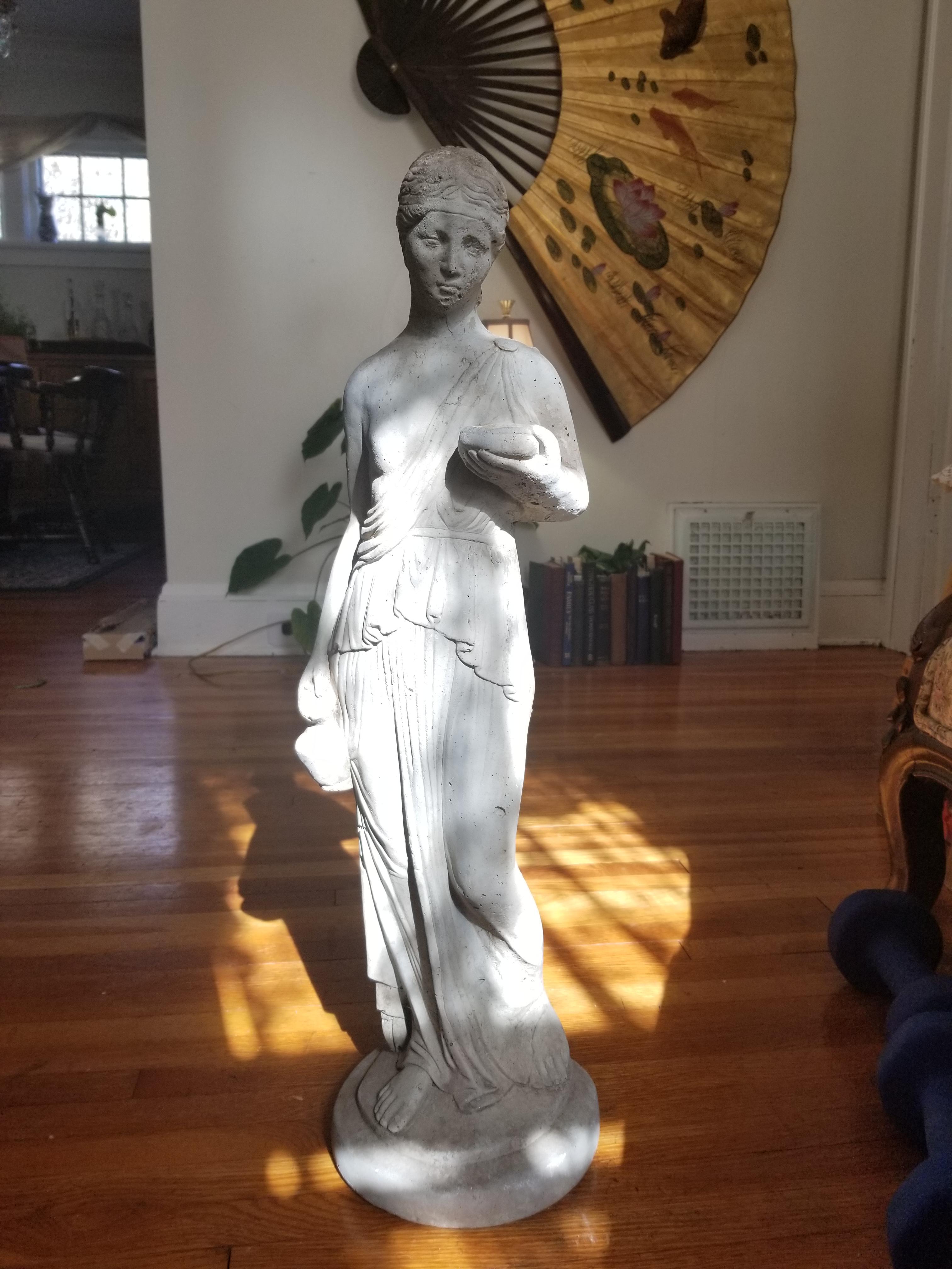 Found this garden statue secondhand. Now she's going to part of my first altar! There's