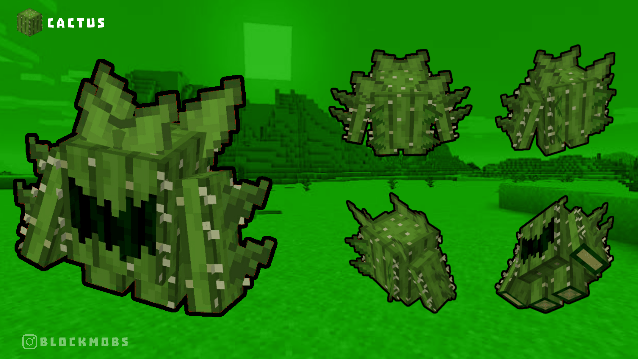 cactus block has mob Blockbench
