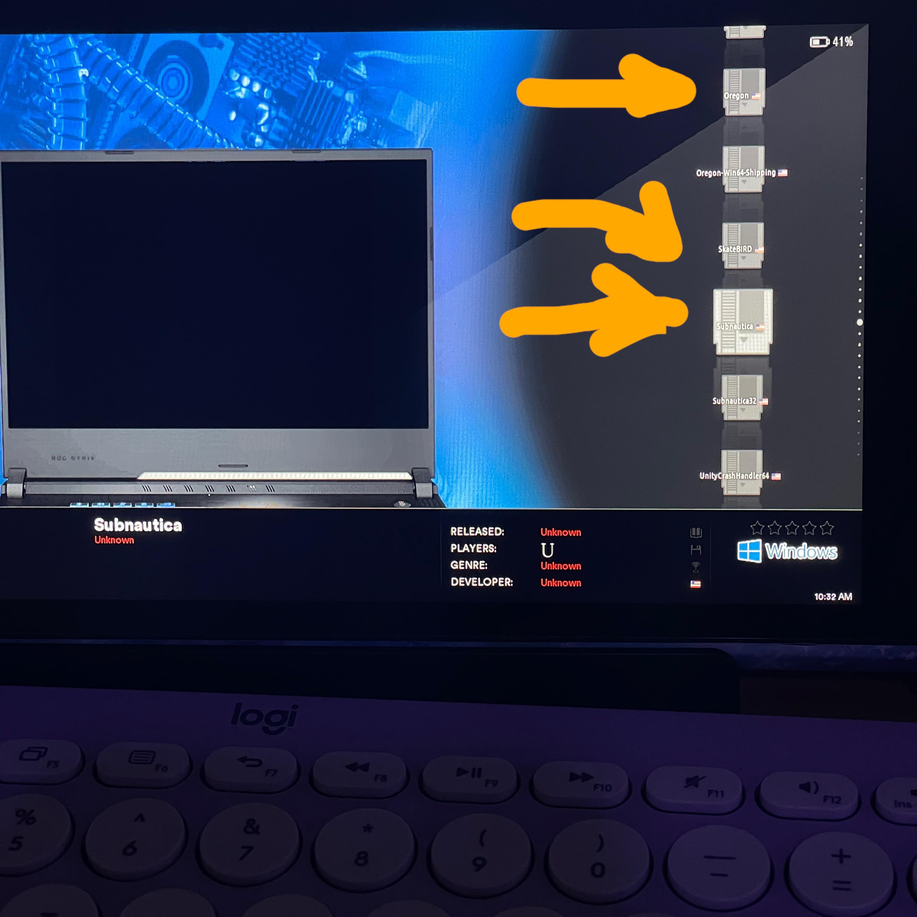 How can just put visible the only correct .exe of the game on windows games? r/batocera