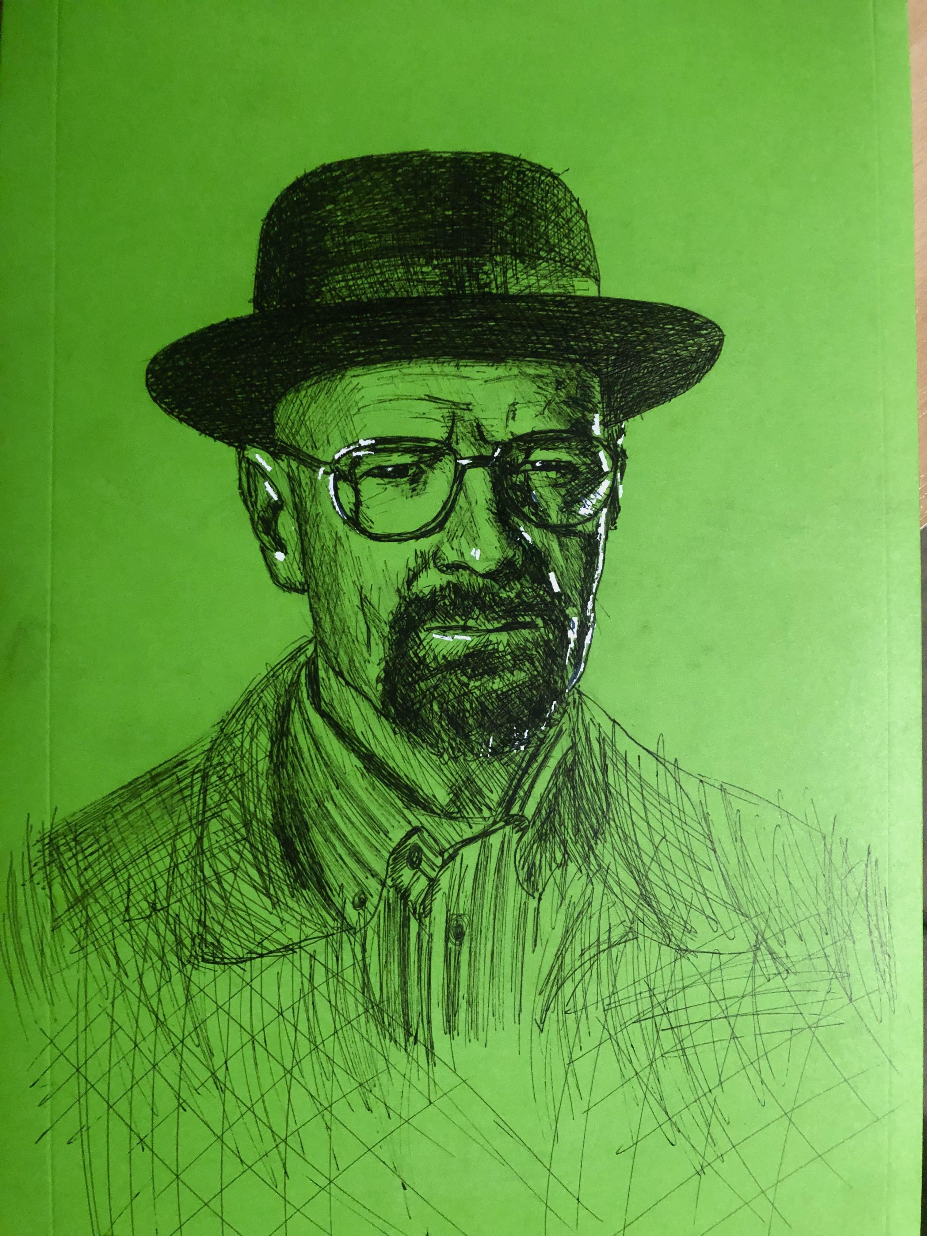 Drew this on the back of my English folder, what should I do with it