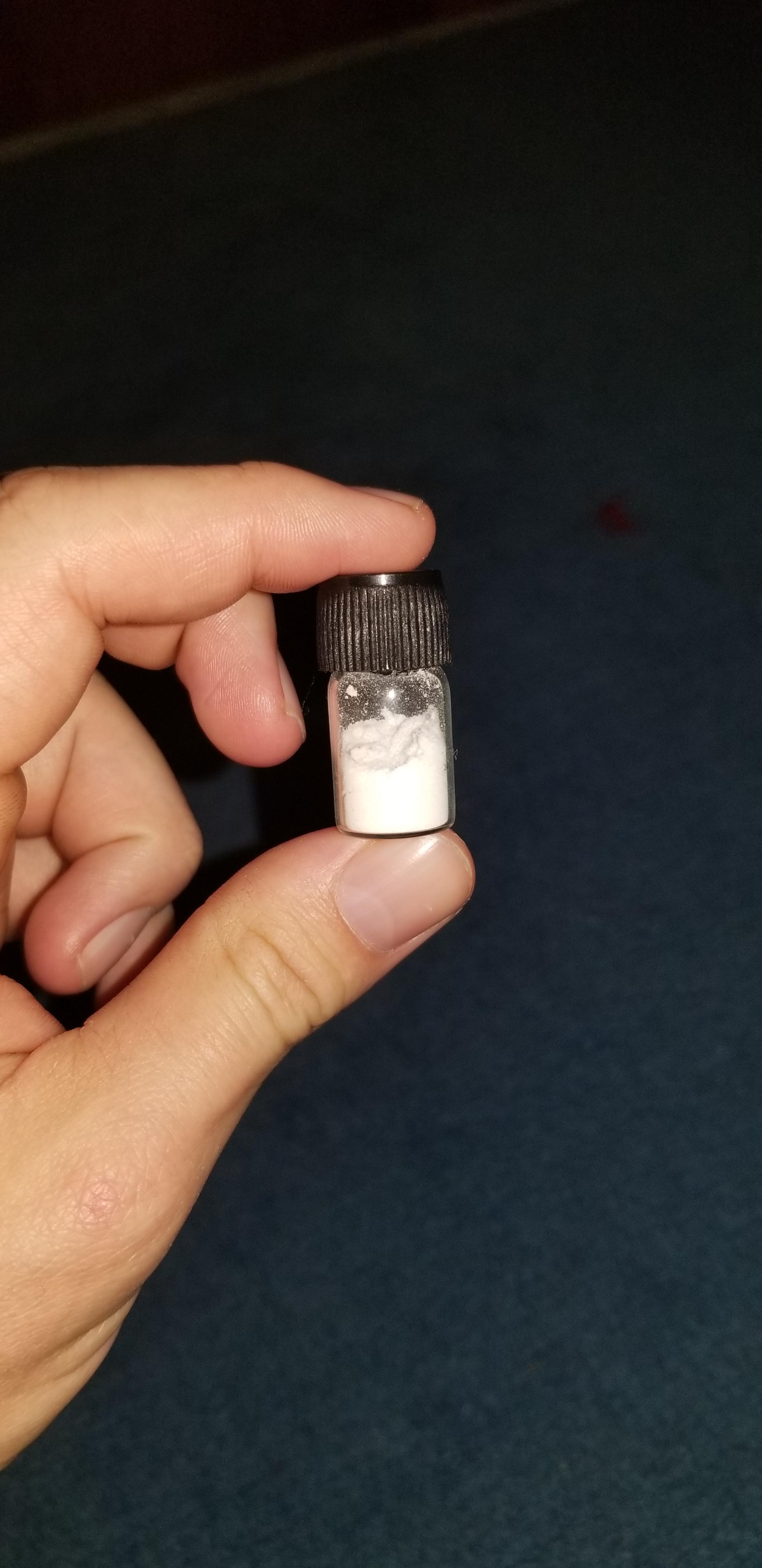 Half a gram of good coke in a tiny glass vial cocaine