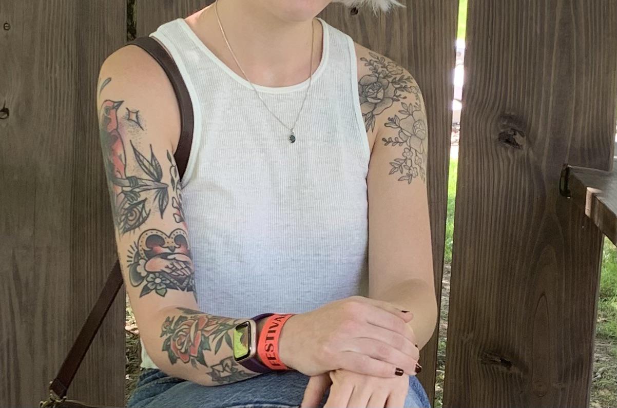 Sometimes I regret the flowers on my other arm, as I feel like they