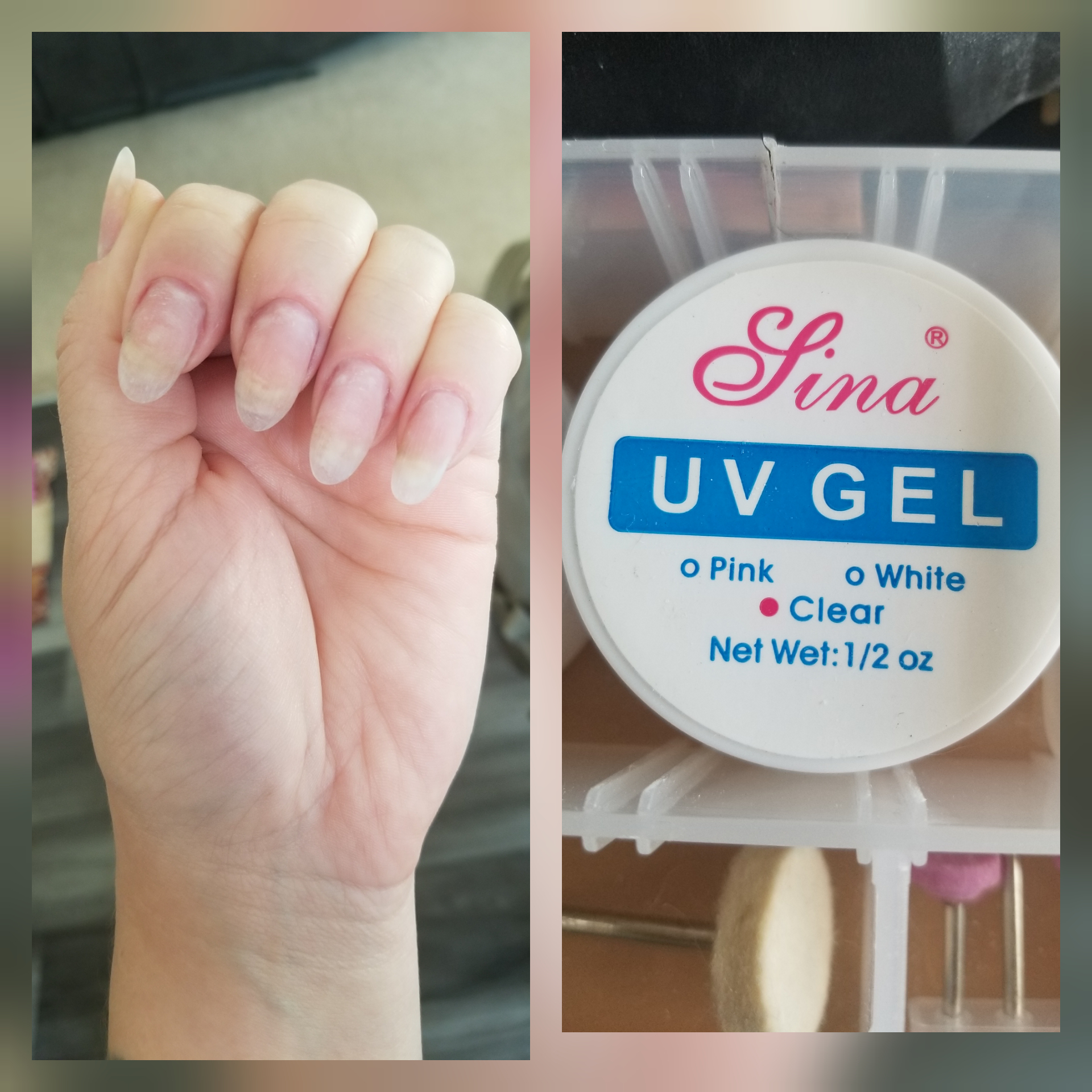 First time using builder gel. Lina builder gel over natural nails. I