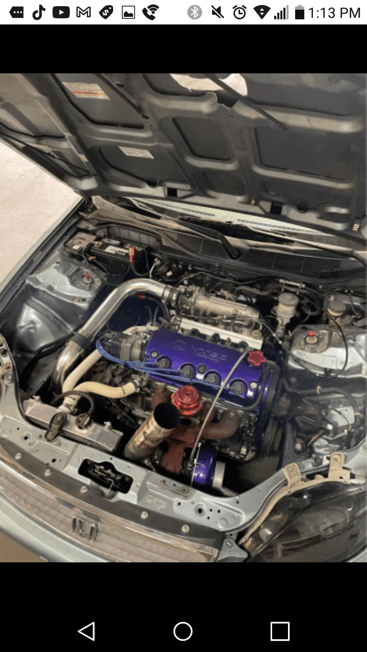 D16z6 on 8lbs built head.. Stock bottom... Keeps blowing the valve