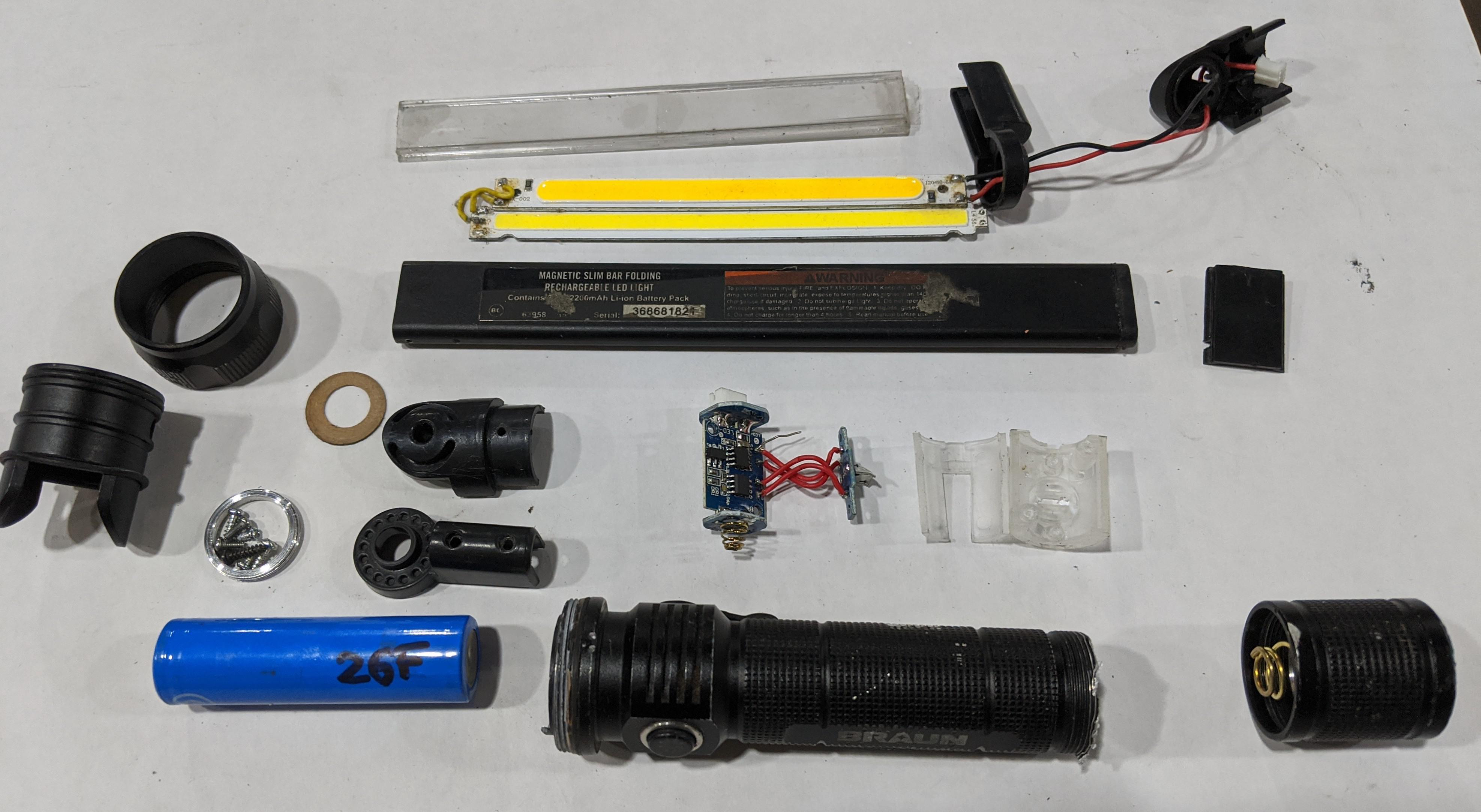 Here is what's inside one of the Harbor Freight Braun folding work