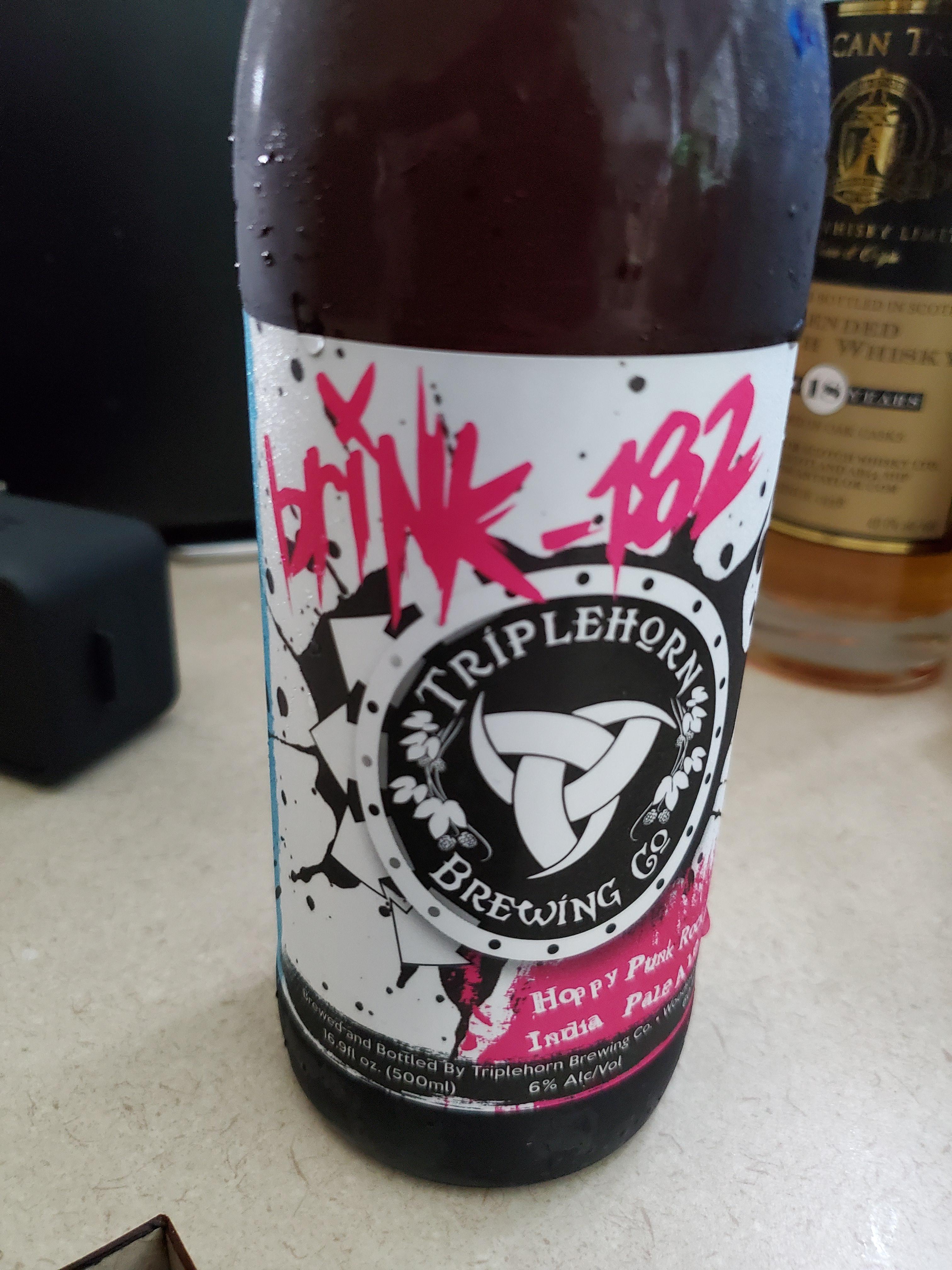 A "Hoppy Punk Rock India Pale Ale" from Triplehorn Brewing Co. r/Blink182