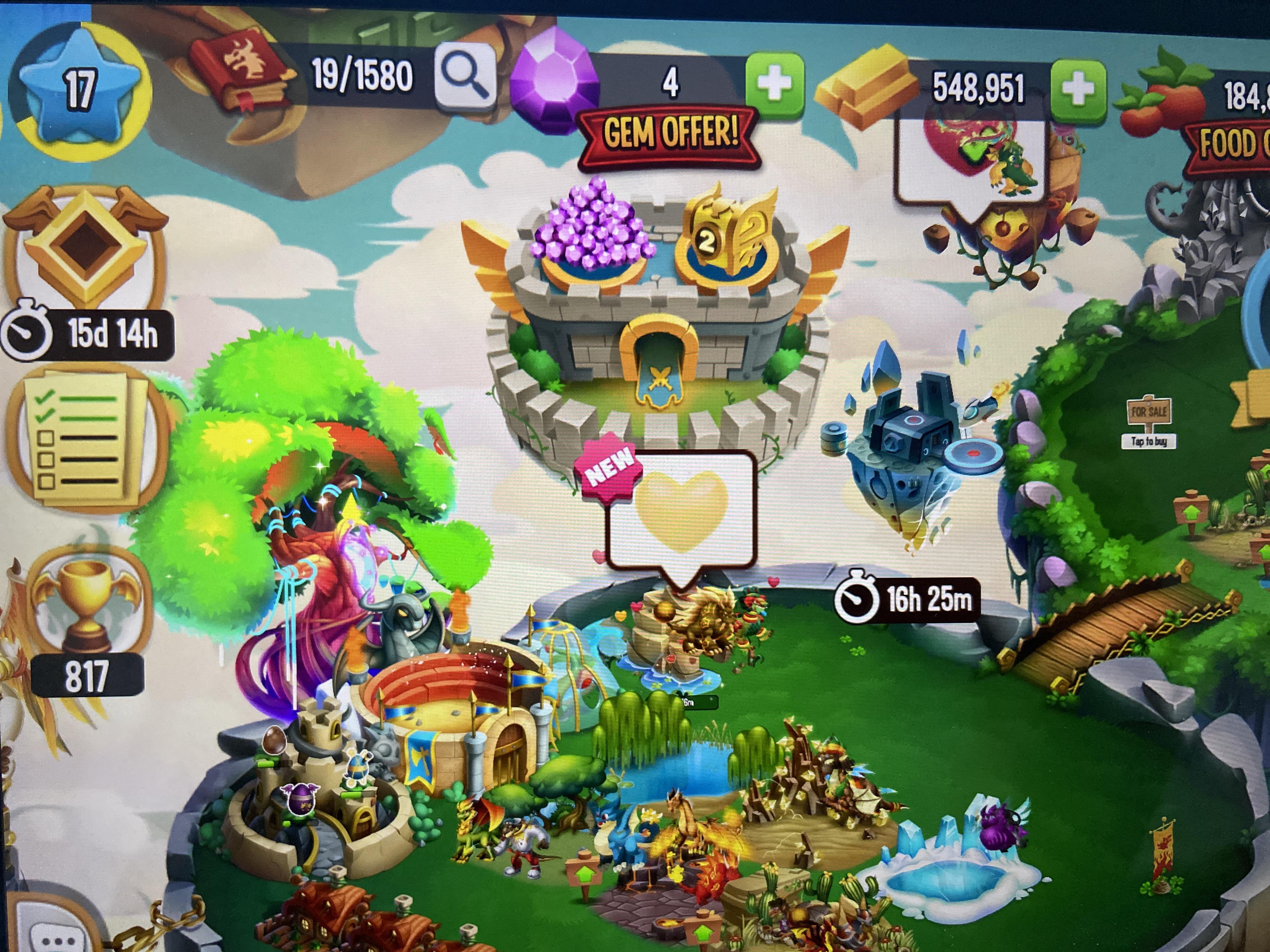 What does a yellow heart mean above the breeding mountain? I have never