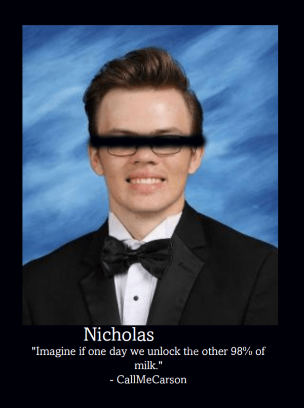My 2020 Highschool Senior Quote CallMeCarson