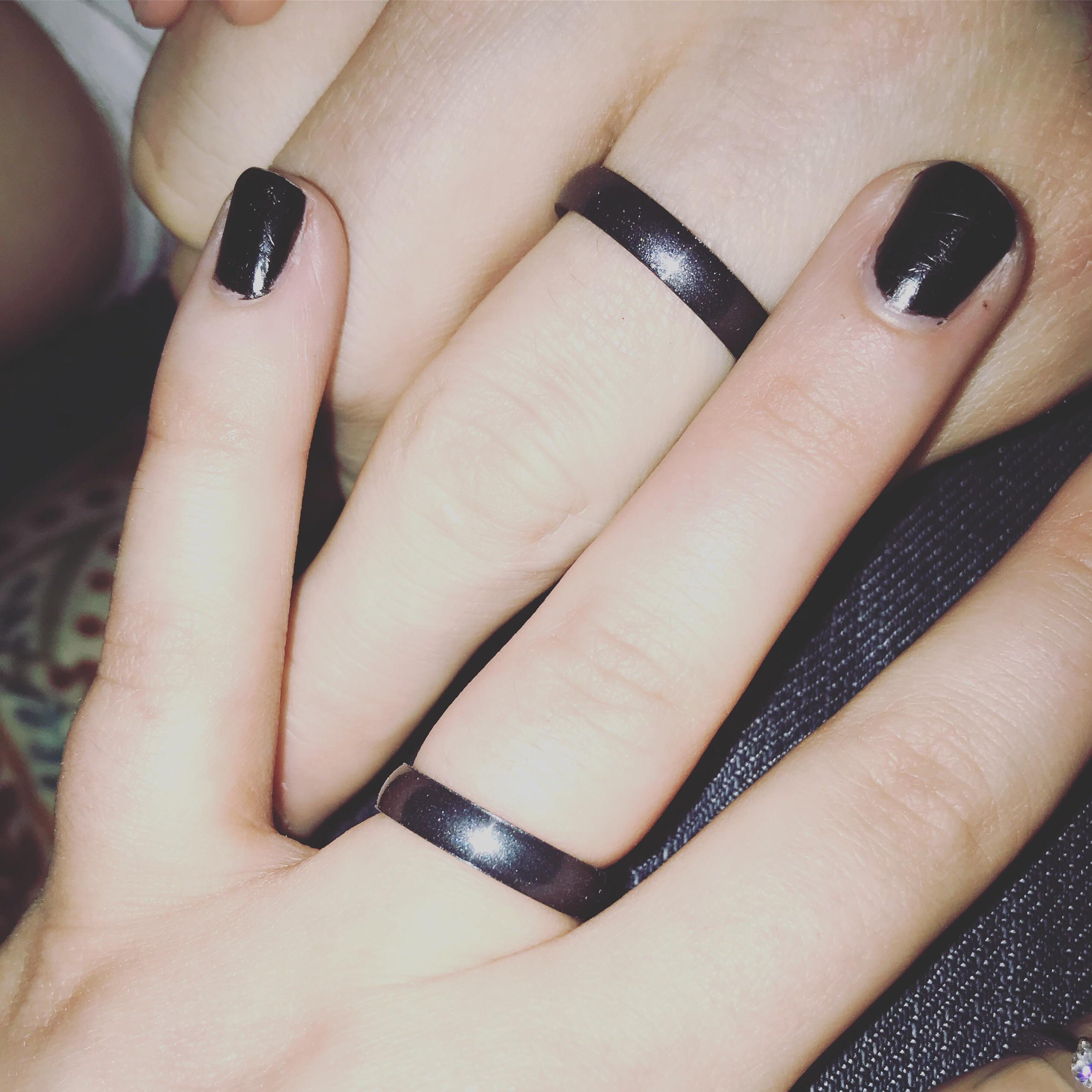 Our matching Enso rings came today and I might wear this more than my