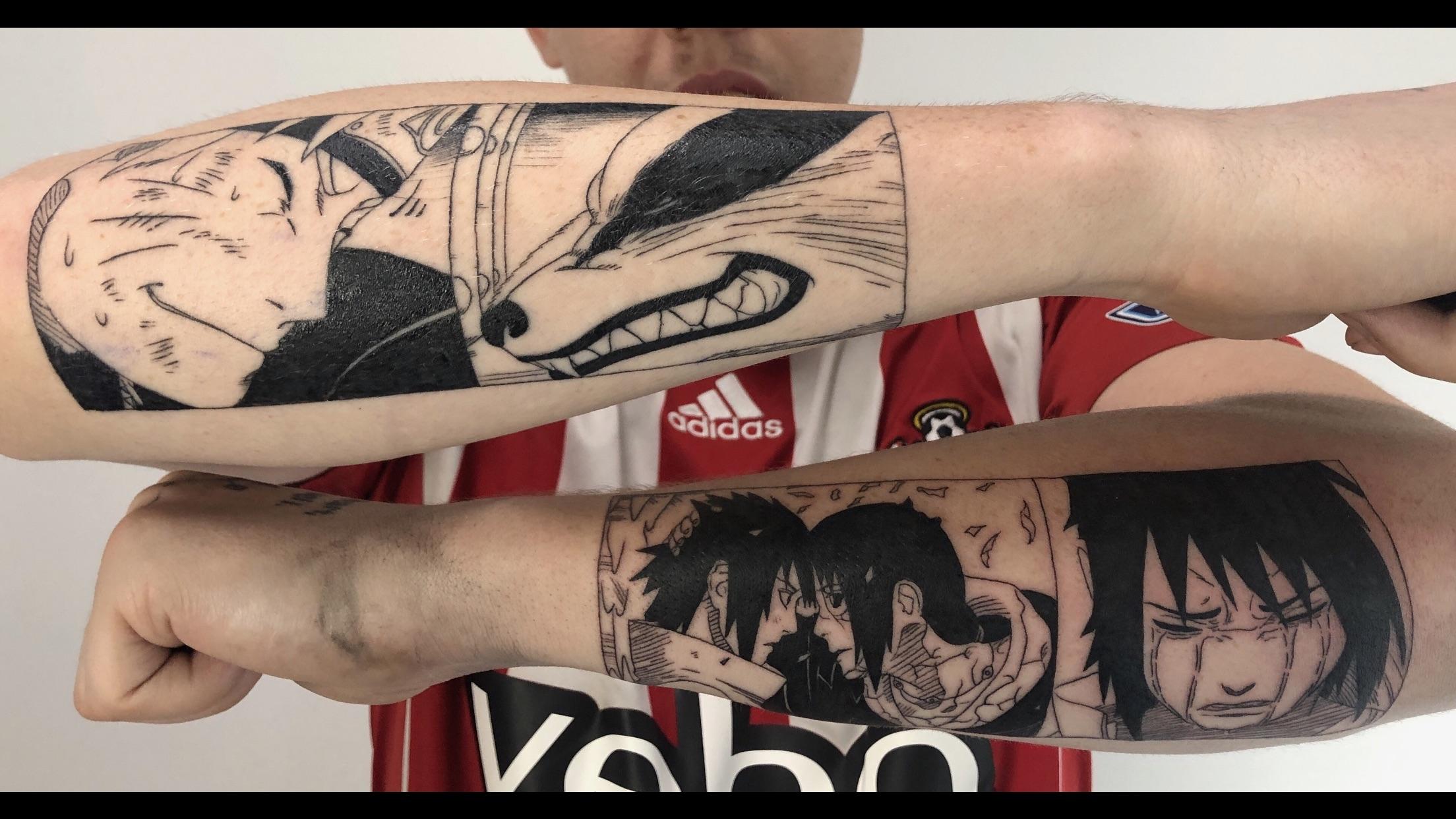 My Naruto and Kurama and Sasuke and Itachi pieces By Justin Tolentino