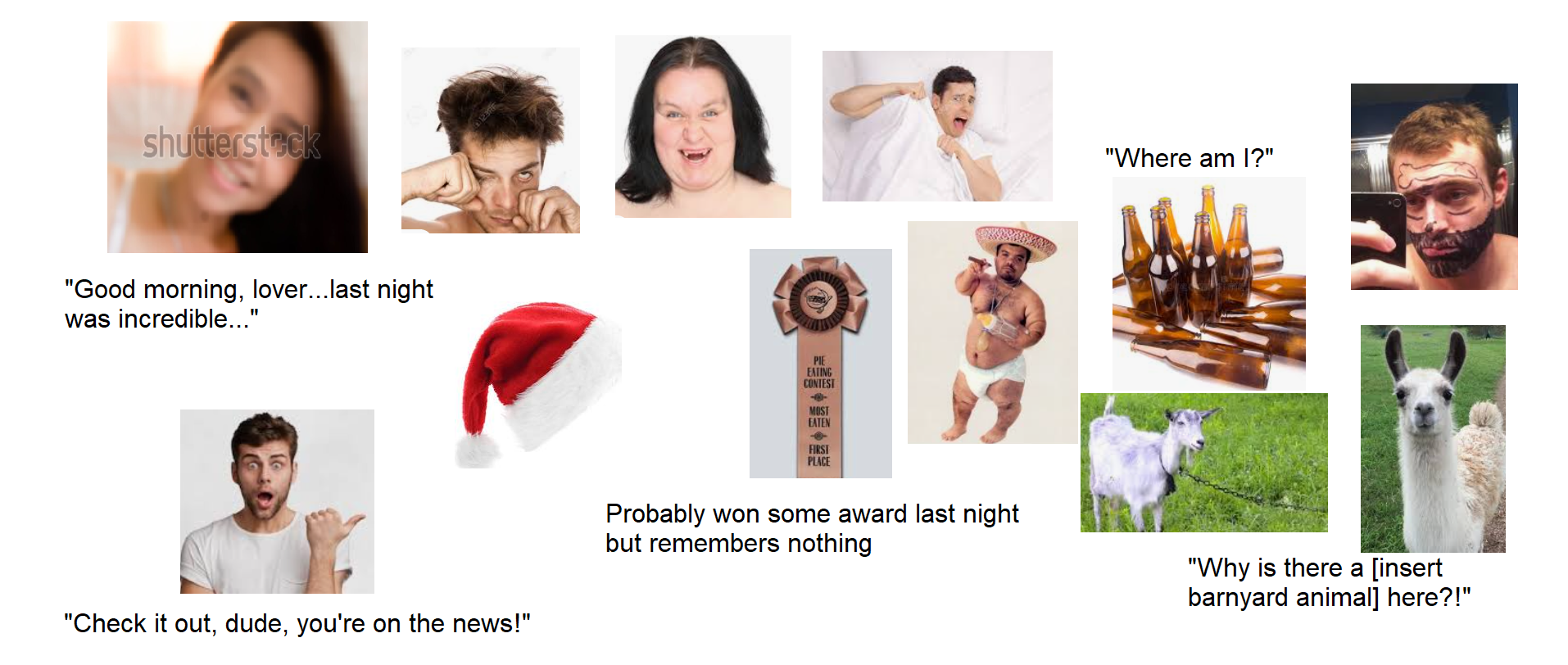 Being hungover in a movie Starter Pack r/starterpacks