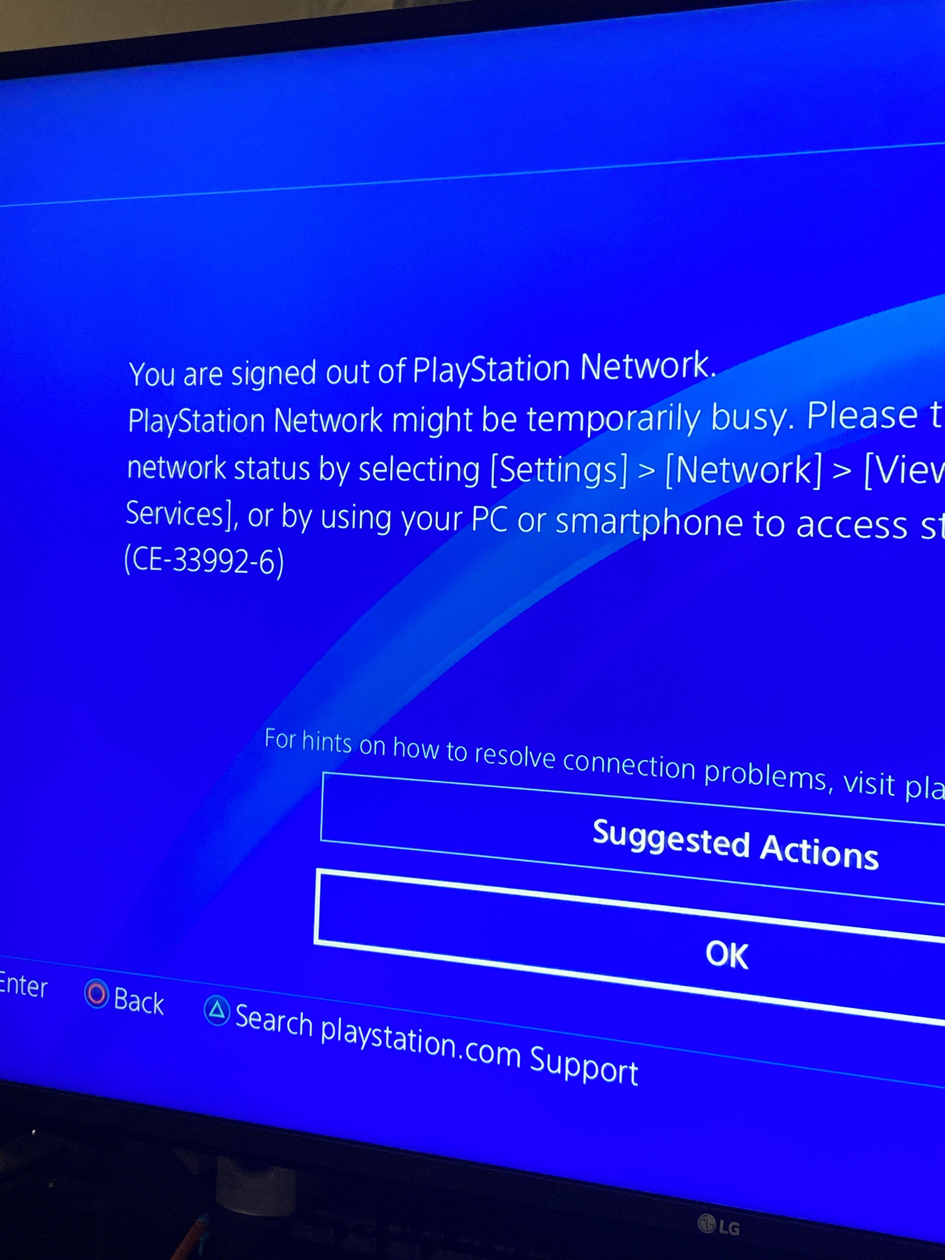 Yo can anyone help me I can’t get online on my ps4 at all or on my
