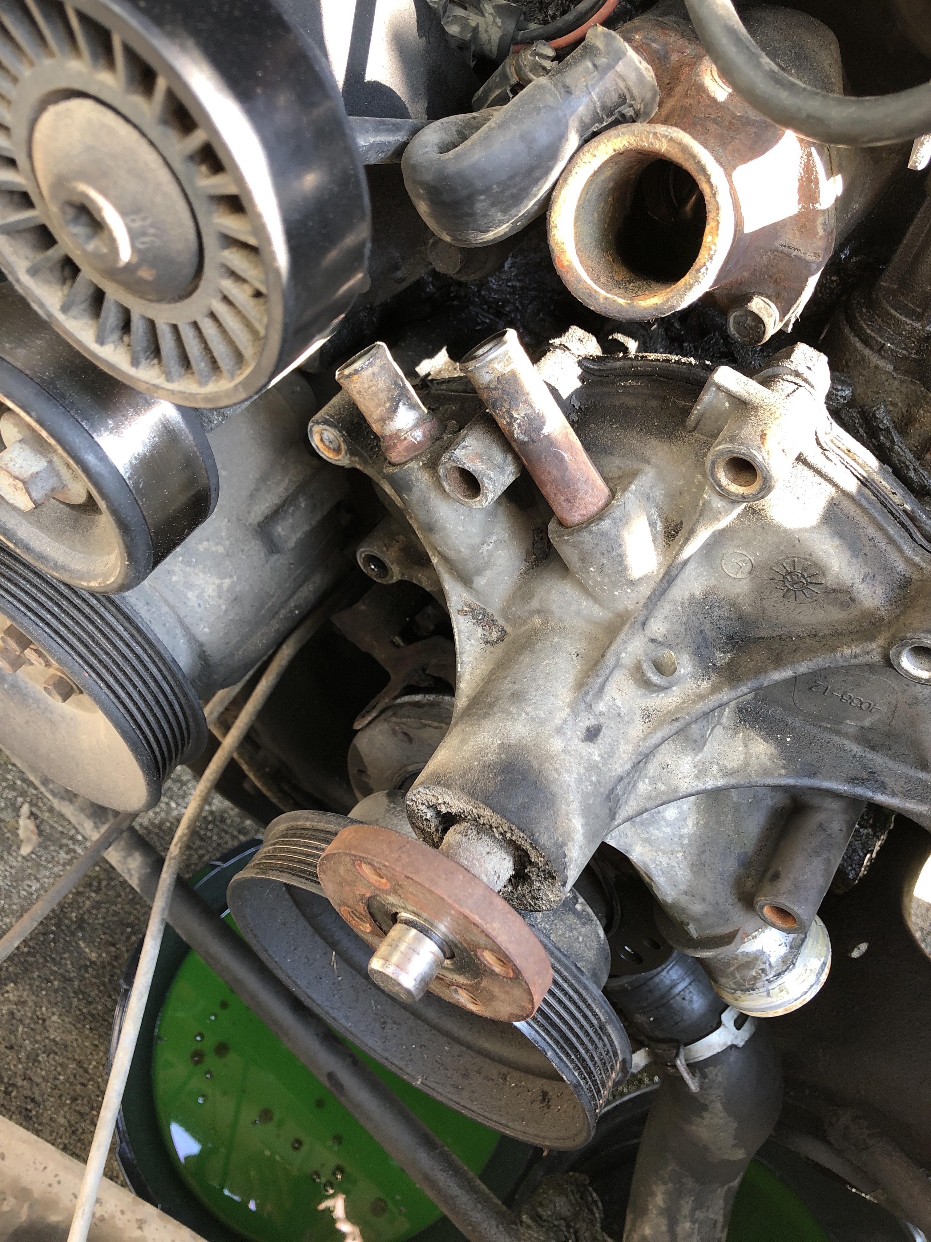 Sheared a bolt off in my water pump. Any ideas? Going to get a tap and die if I need one. Kinda