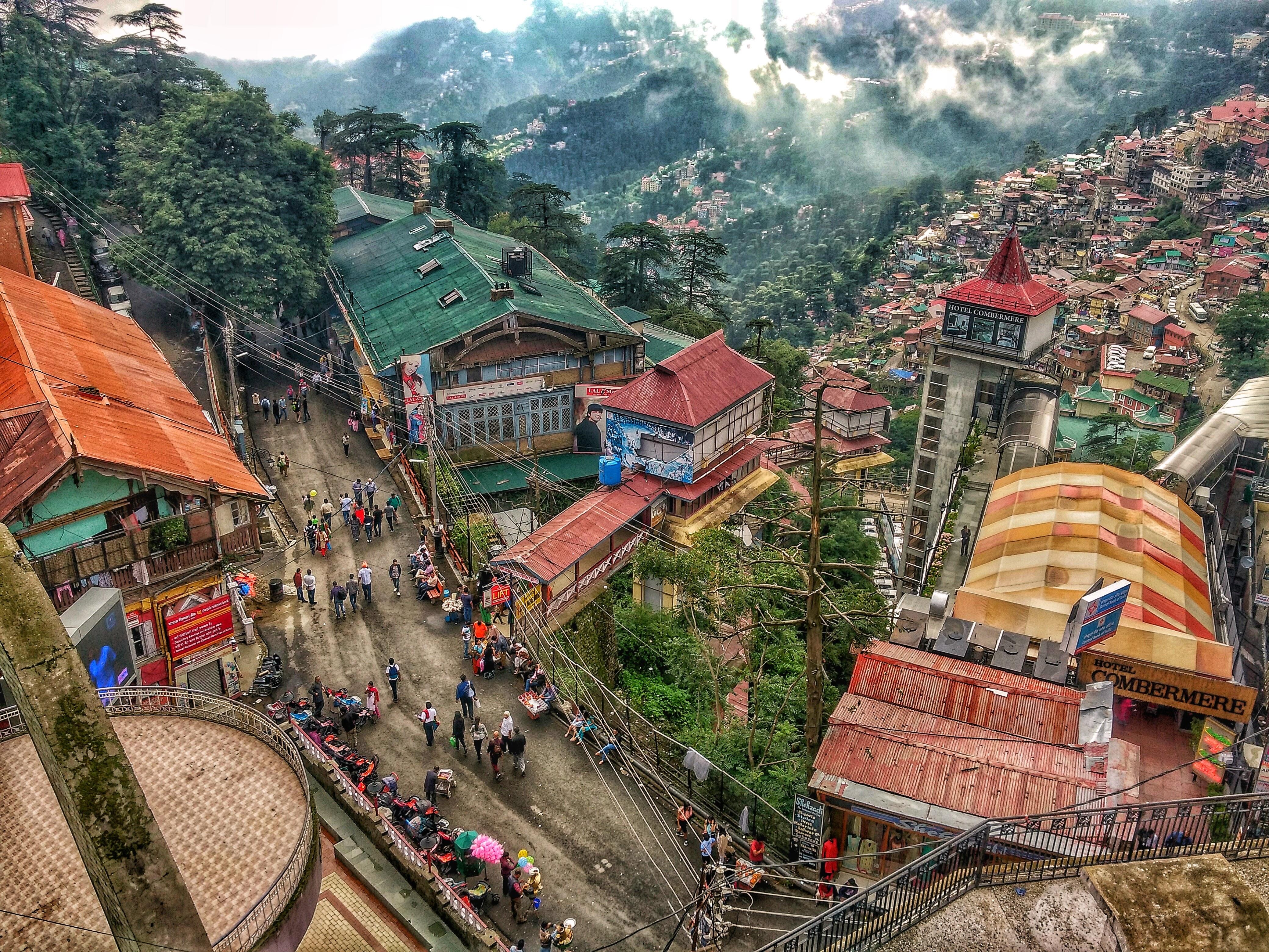 ITAP HDR of The Mall Road, Shimla, India r/itookapicture