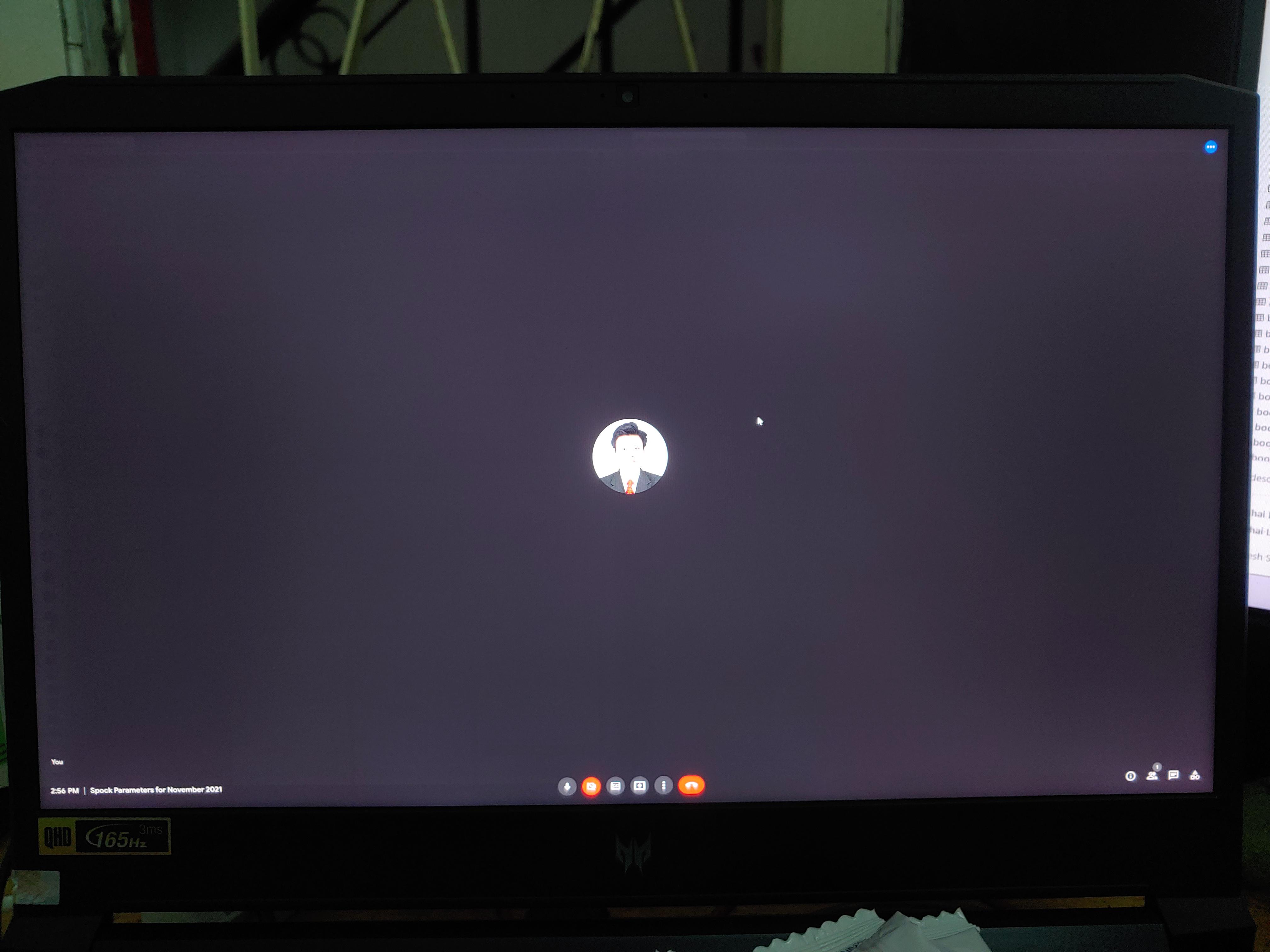 Ghosting on Acer Predator Helios 300 model 2021 QHD screen r