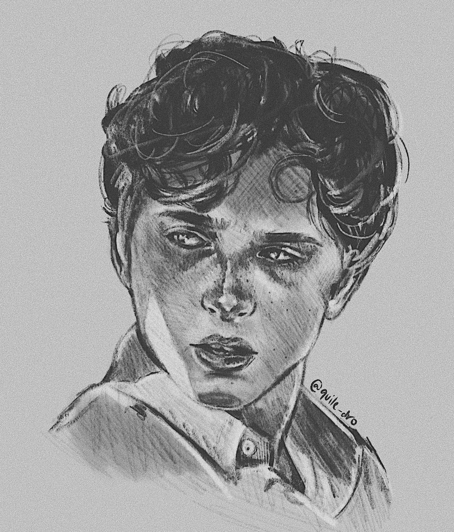 Elio Nov 2020 Digital Graphite Pencil Rtimotheechalamet