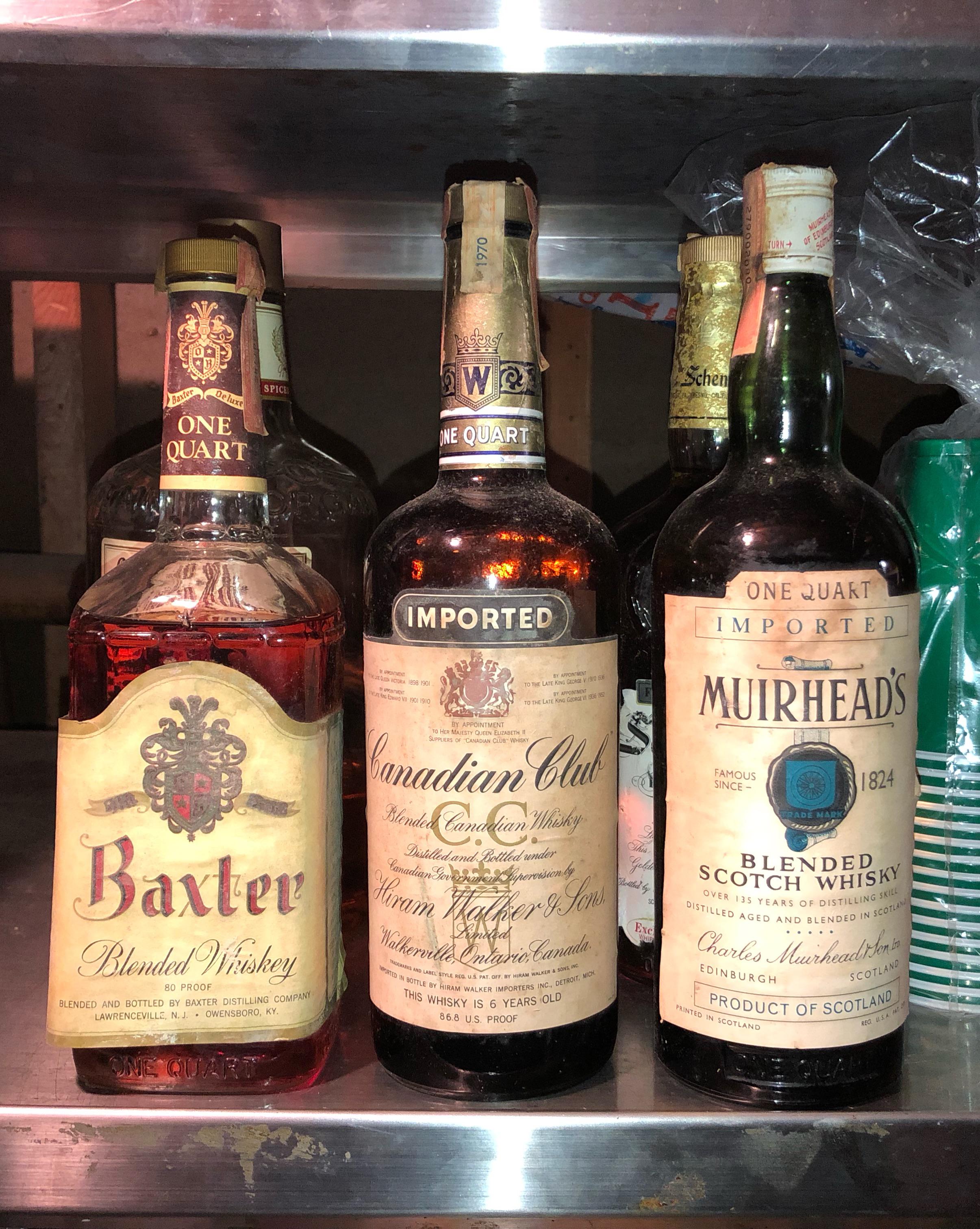 My parents have these old whiskey bottles in their basement. Are they