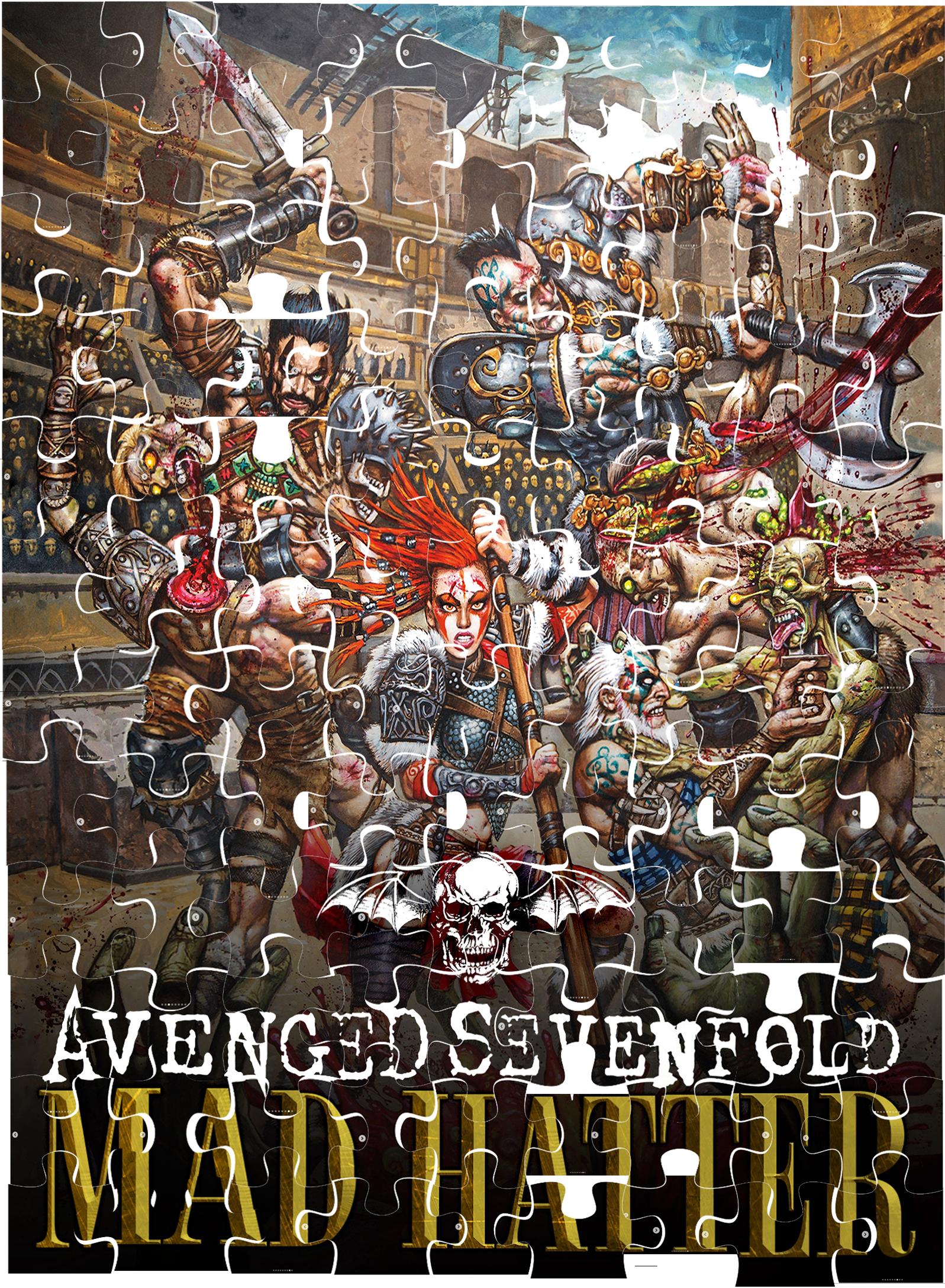 Completed, cleaner Mad Hatter Puzzle r/avengedsevenfold