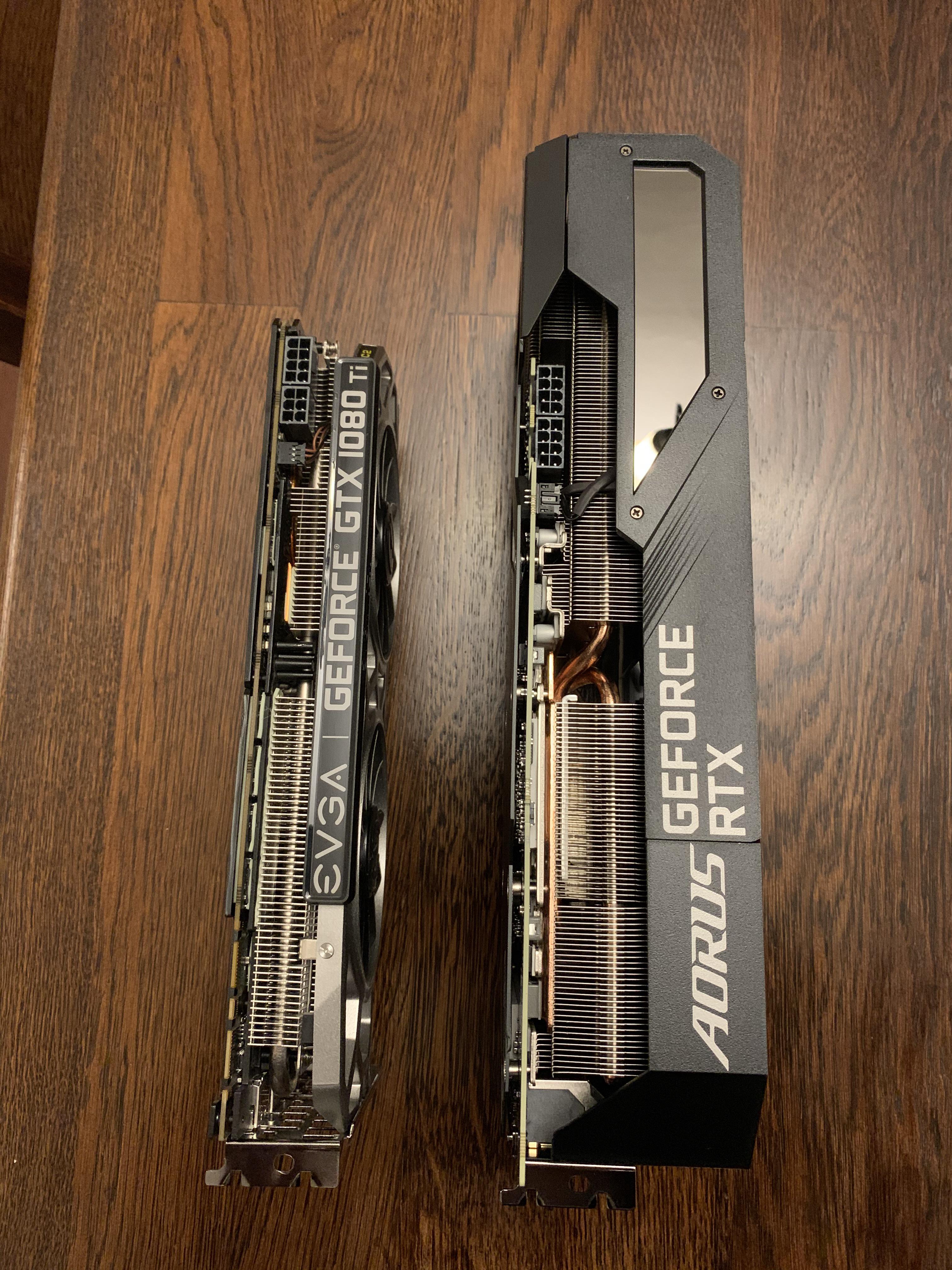 Evga GTX 1080Ti Vs Gigabyte Aorus Master RTX 3080 and she’s definitely